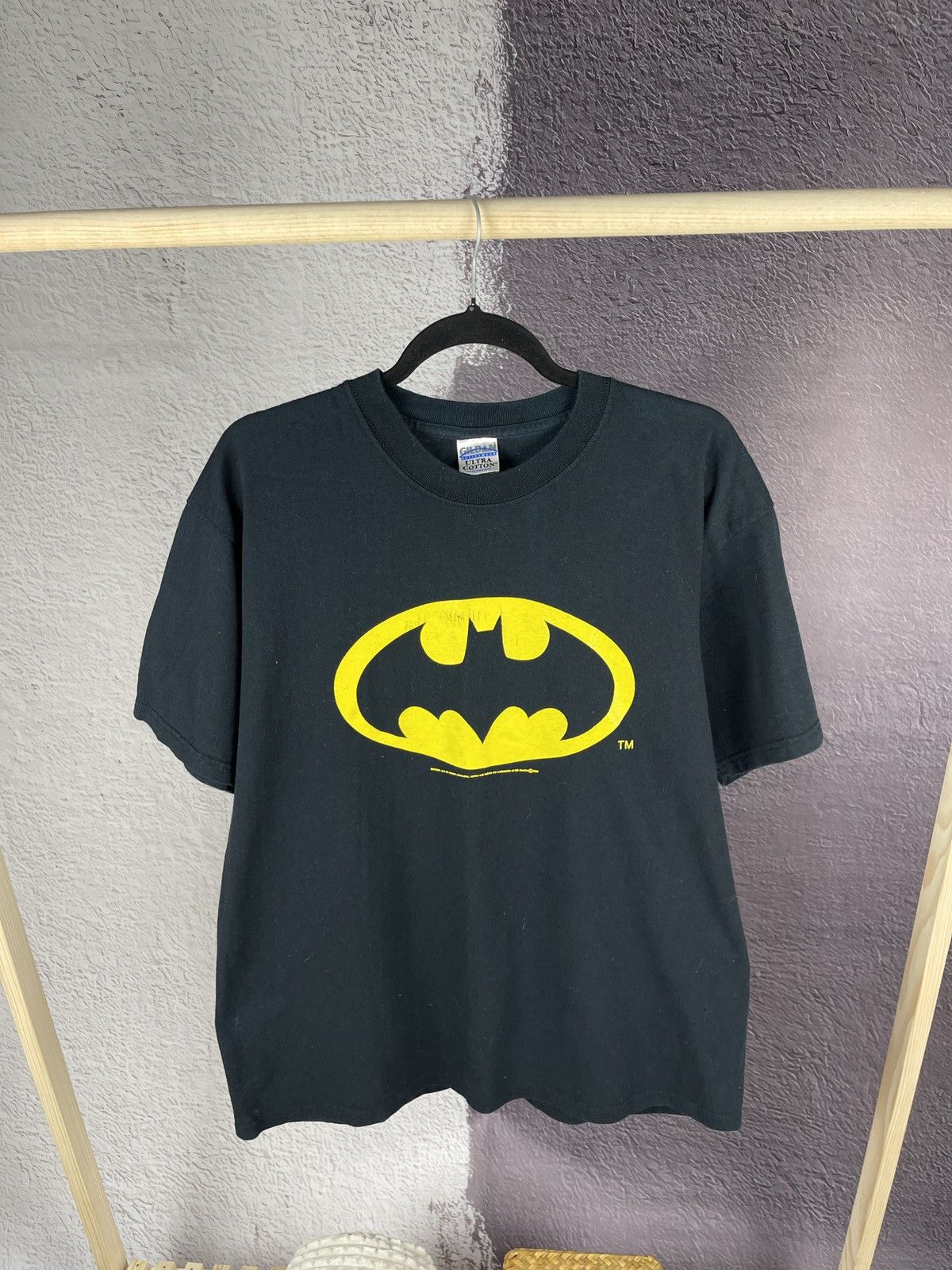 DC Comics Gildan Batman y2k 2000s vintage big logo tee shirt Size US L / EU 52-54 / 3 - 1 Thumbnail
