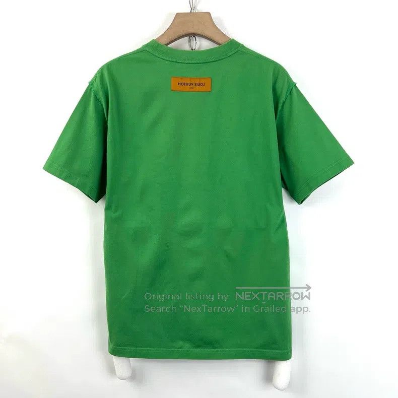 Louis Vuitton Louis Vuitton Green embossed logo short sleeves Size US L / EU 52-54 / 3 - 3 Thumbnail