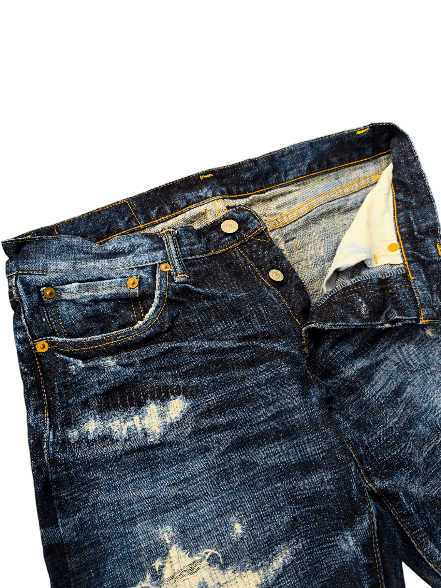 Eternal × Japanese Brand JAPAN ETERNAL DISTRESSED JEANS Size US 32 / EU 48 - 8 Thumbnail