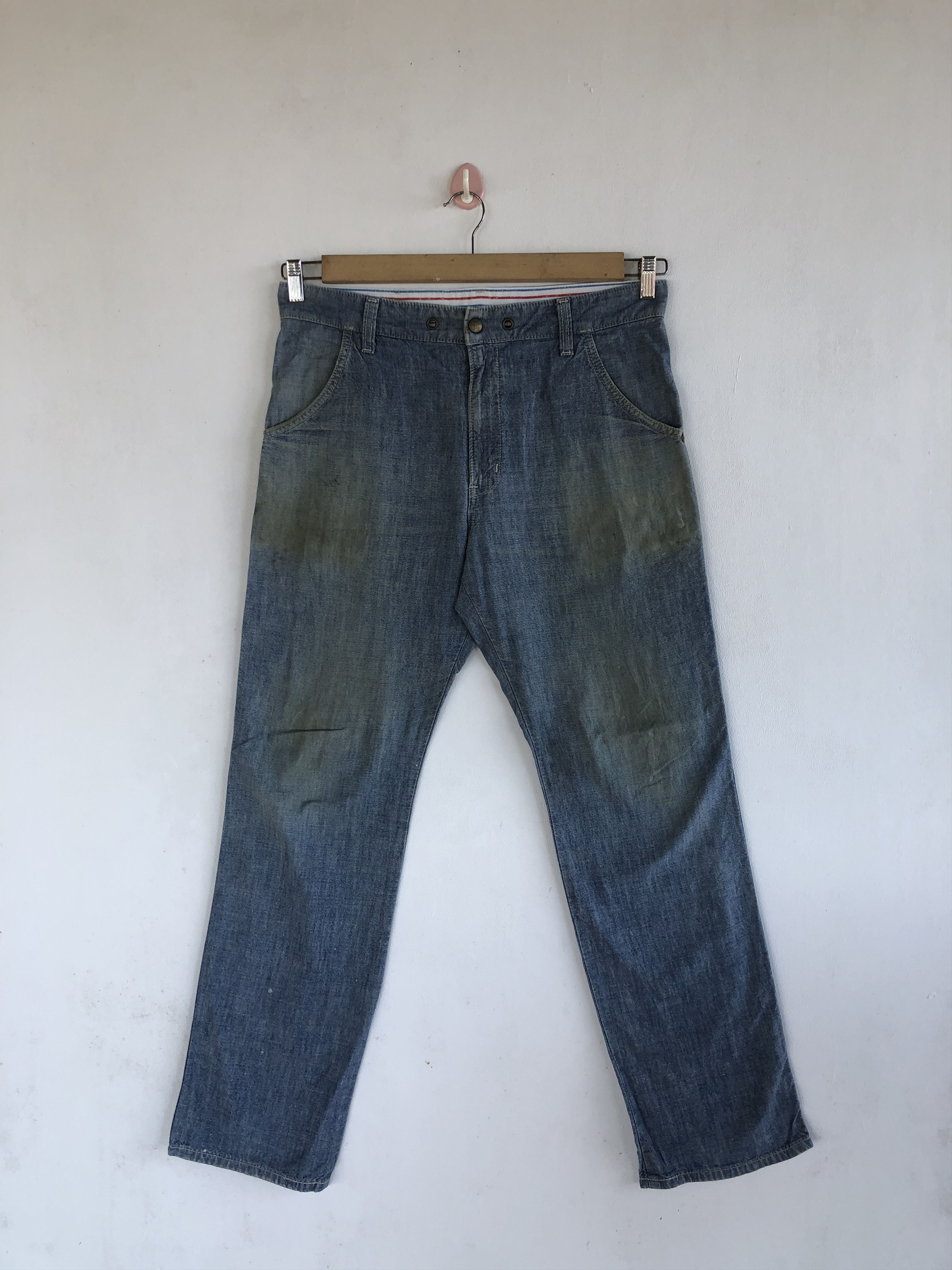 Edwin Vintage Edwin Dungaree Denim Japanese Dirty Jeans Pants Size US 34 / EU 50 - 1 Thumbnail