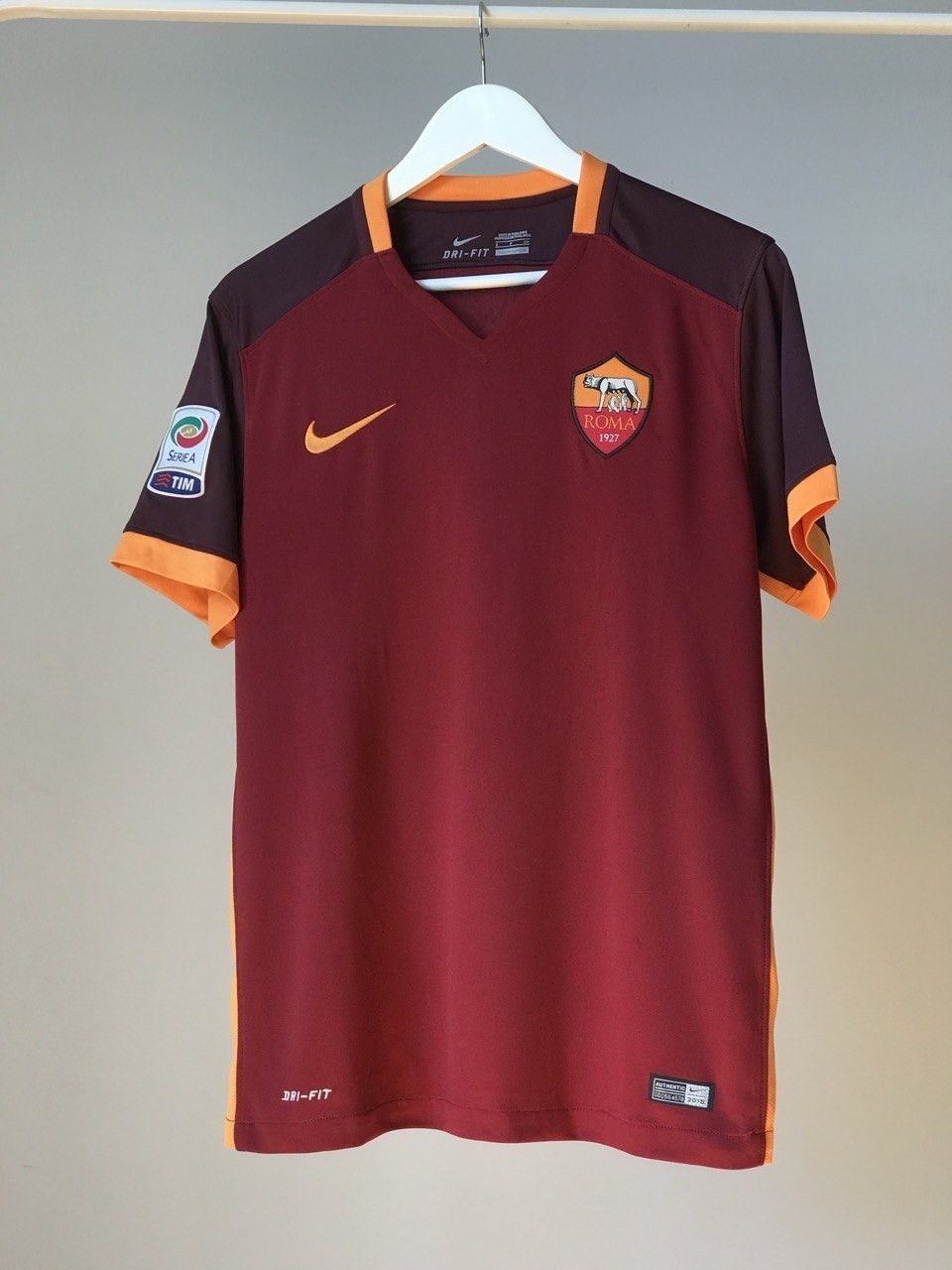 Nike #9 Dzeko AS Roma Football Shirt Soccer Jersey Size US S / EU 44-46 / 1 - 1 Thumbnail