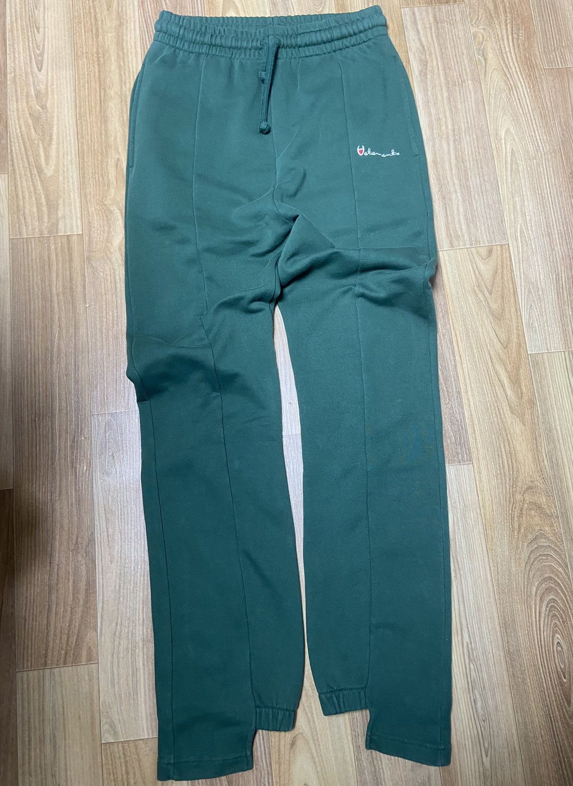 image of M Vetements Ss16 Parady Logo Reworked Sweatpants Green, Men's (Size 27)