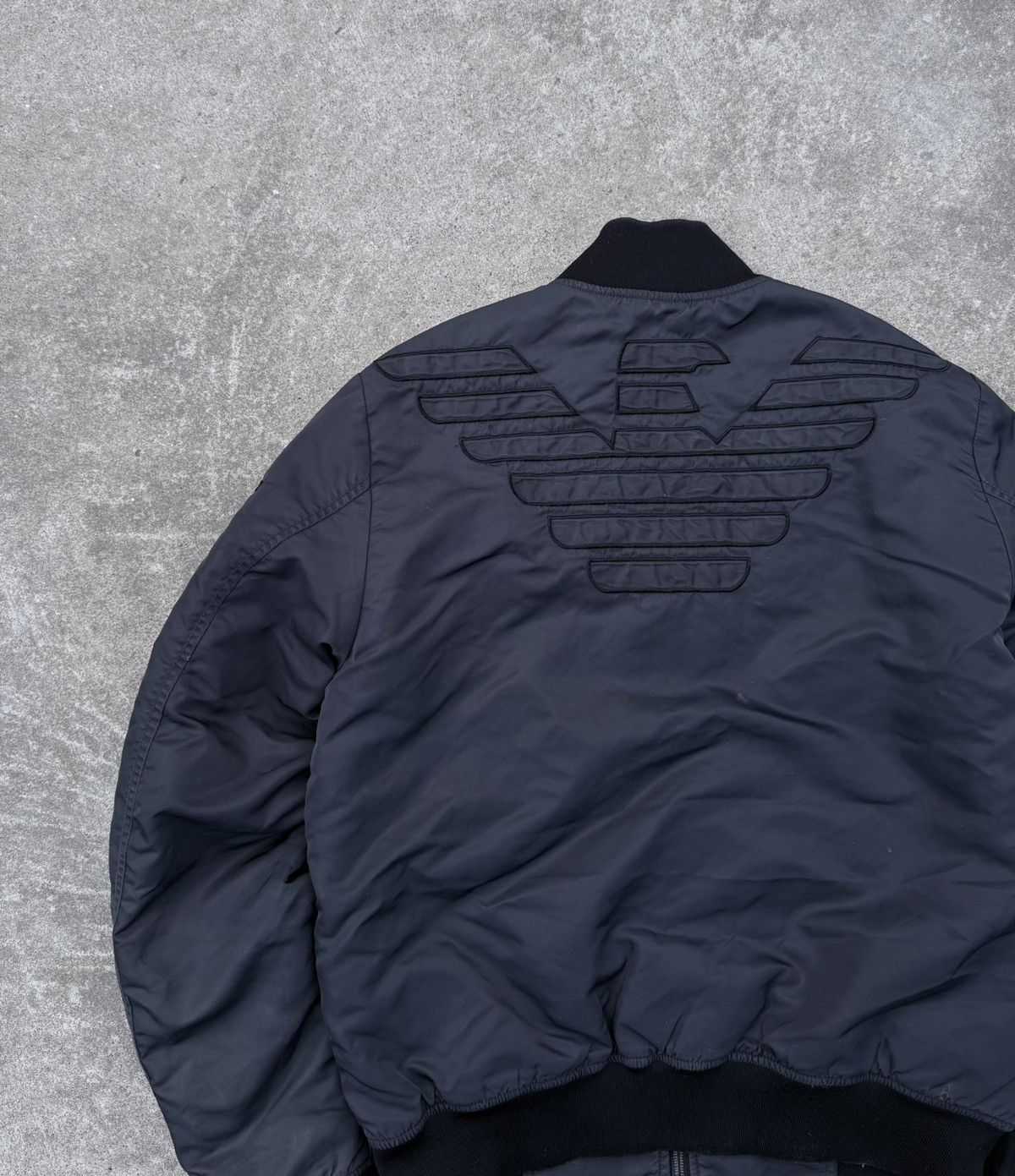 Armani × Vintage Vintage RARE Armani Y2K streetwear avantgarde luxury bomber Size US M / EU 48-50 / 2 - 3 Thumbnail