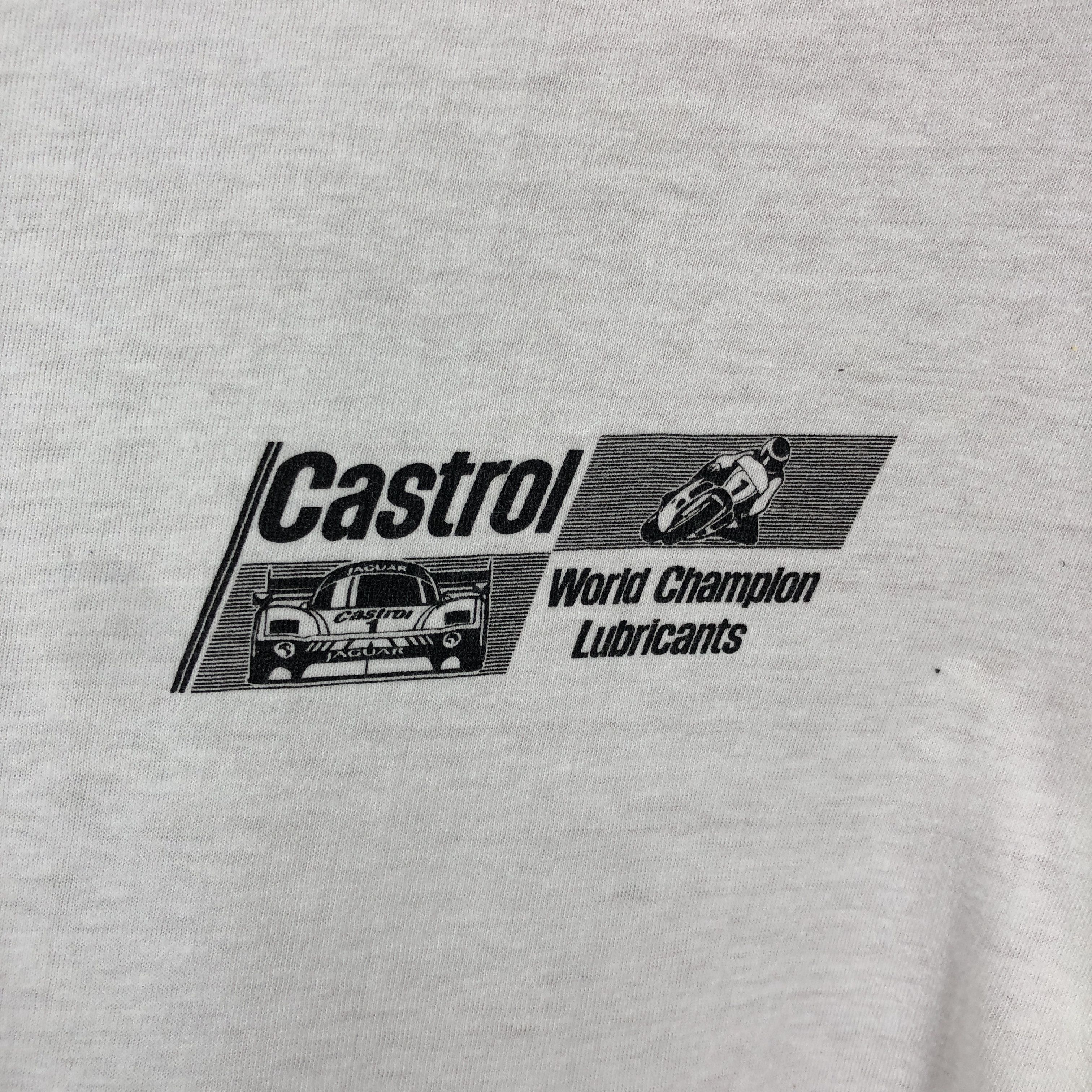 Vintage 90s Vintage CASTROL Crew Neck T Shirt #1526/AZ Size US S / EU 44-46 / 1 - 2 Thumbnail