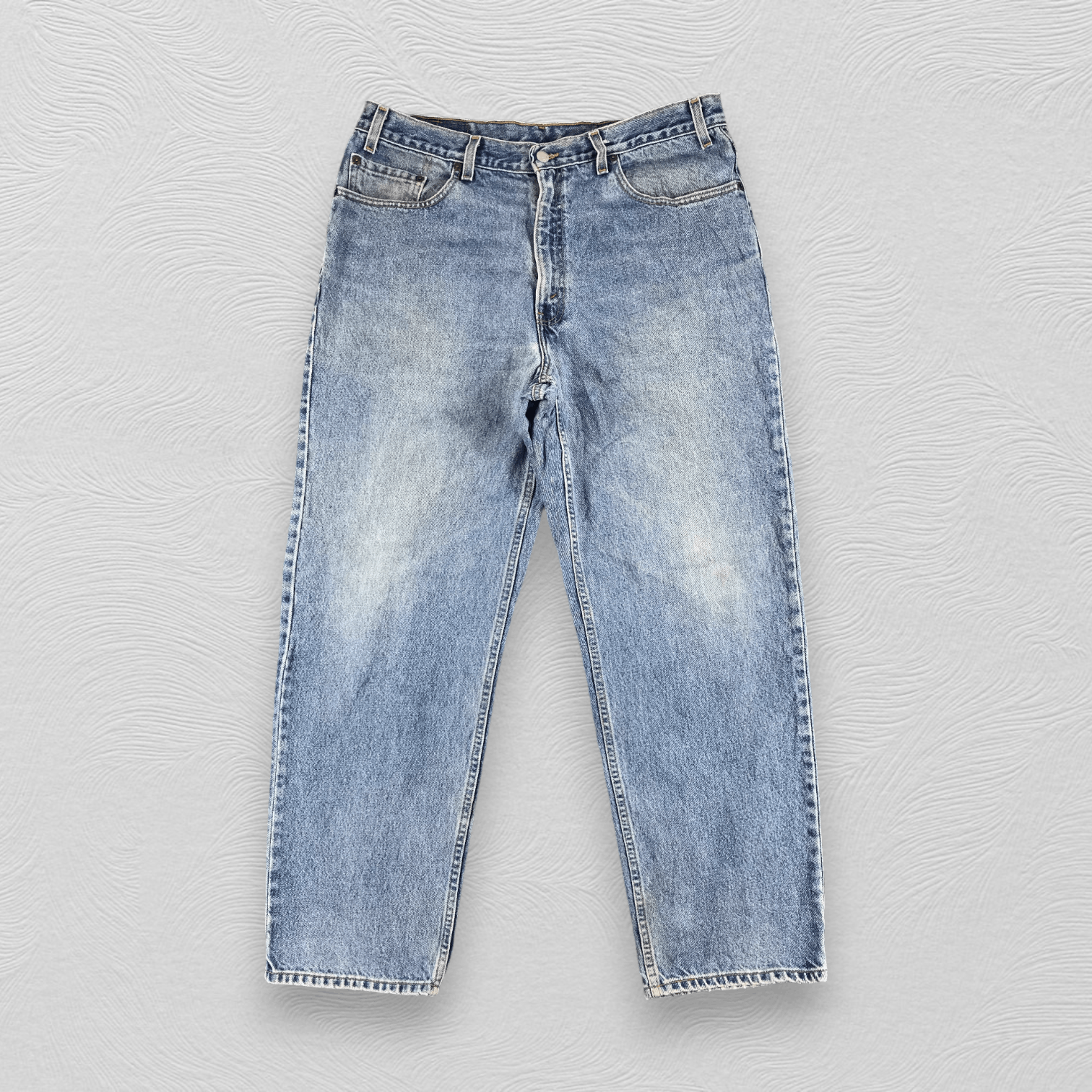 Levi's Vintage Levis 901 Straight Jeans Blue Wash KJ282 Size US 37 - 1 Thumbnail