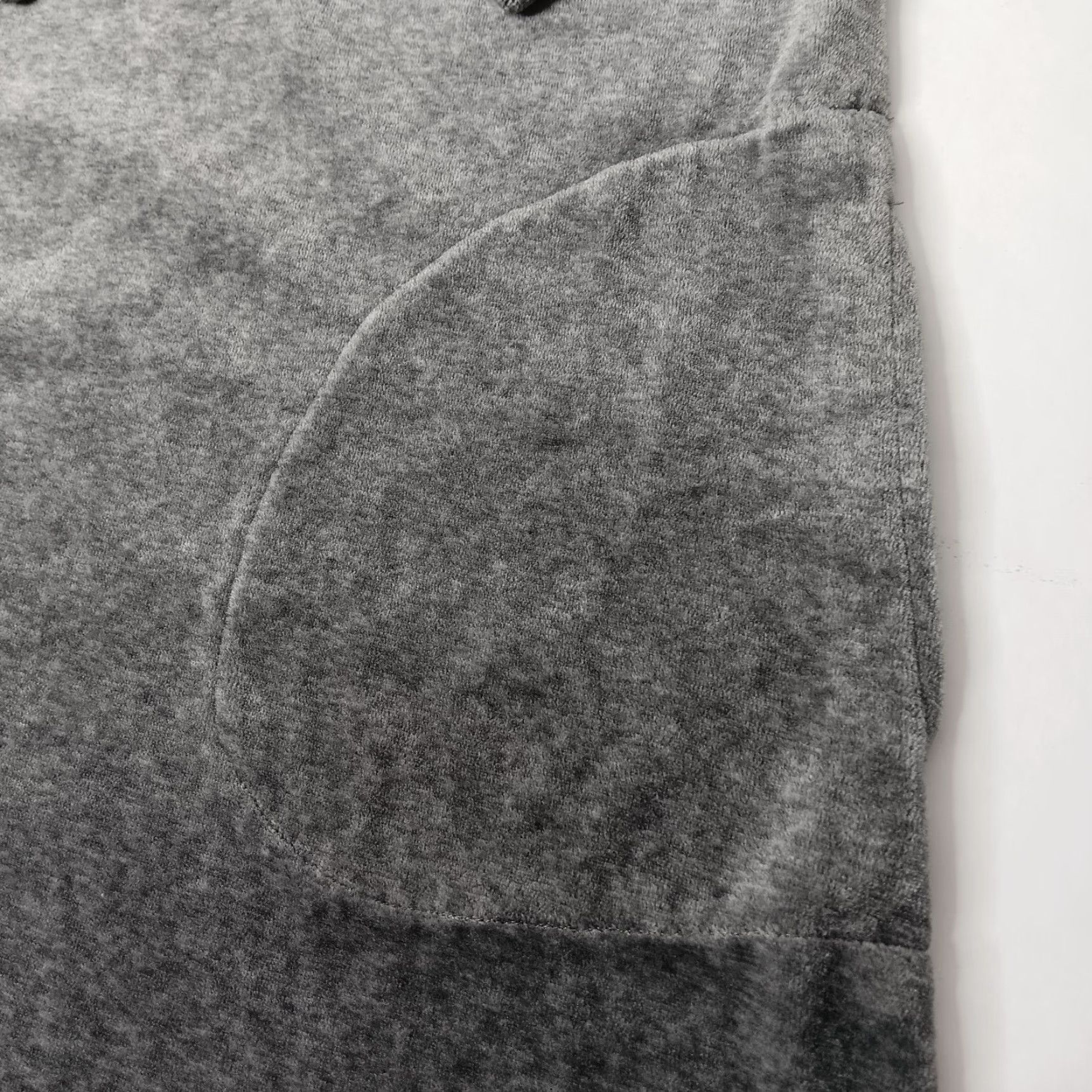 Velour Pure Jill Shift Dress XS Gray Velour Pima Cotton Blend Raglan Long Sleeve Knee Length Casual Party/Cocktail Womens XS Size XS / US 0-2 / IT 36-38 - 6 Thumbnail