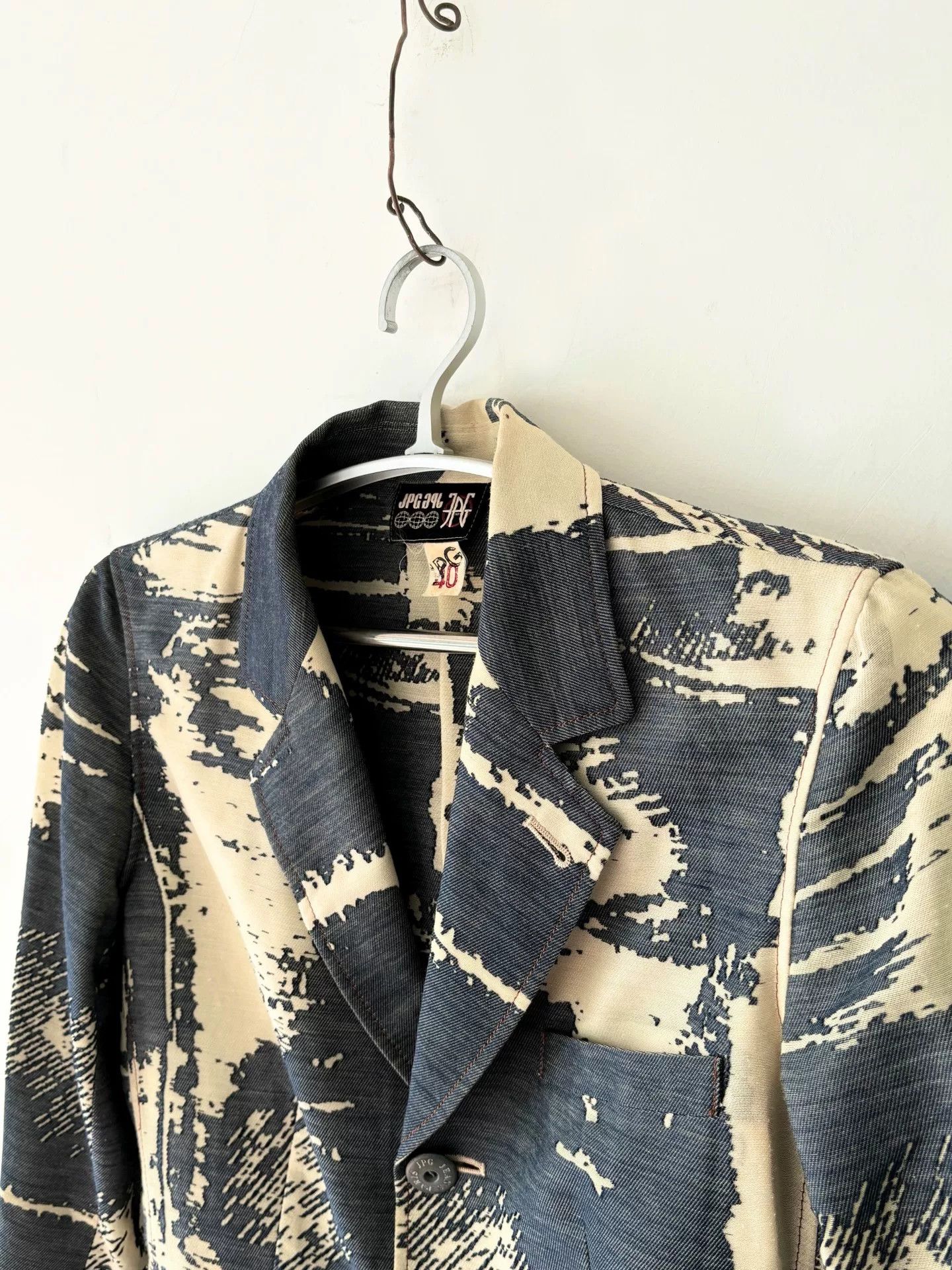 Jean Paul Gaultier Jean Paul Gaultier 90s Archive Printed Blazer Size US XXS / EU 40 - 7 Thumbnail