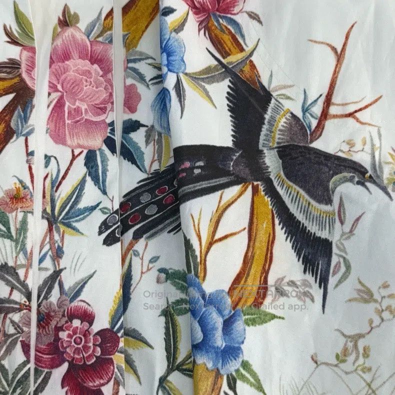 Dior Dior White floral pattern table skirt Size 25" / US 0 / IT 36 - 7 Thumbnail