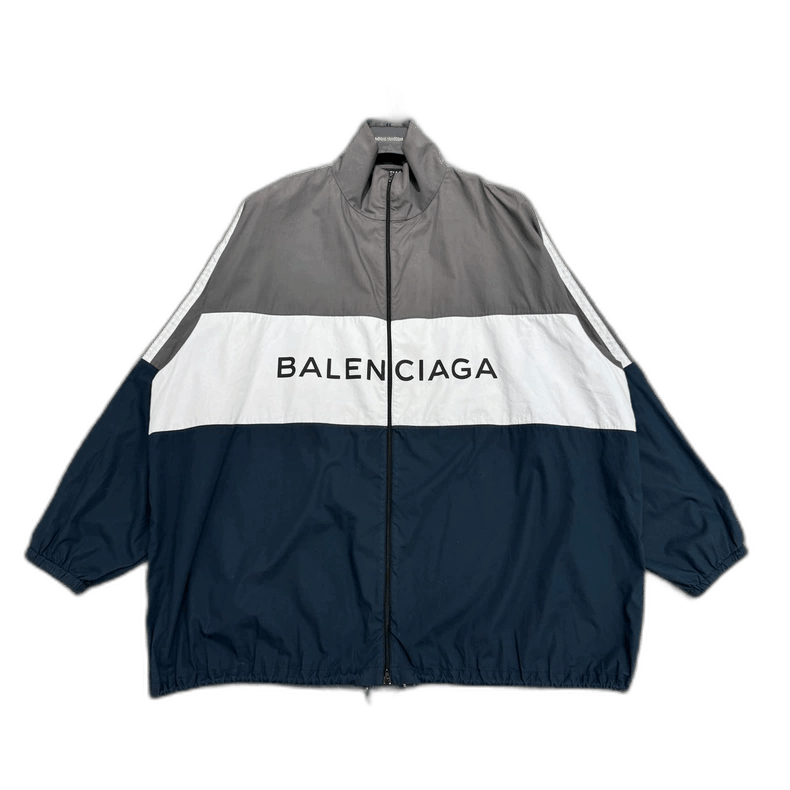 Balenciaga Balenciaga Gray Blue Color Block Windbreaker-yf Size US XXL / EU 58 / 5 - 1 Thumbnail
