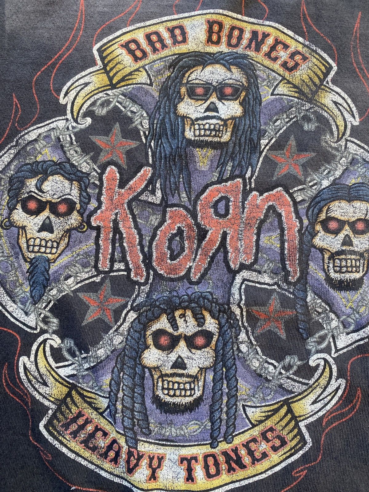 Band Tees Repaired Korn tee Size US XL / EU 56 / 4 - 2 Thumbnail