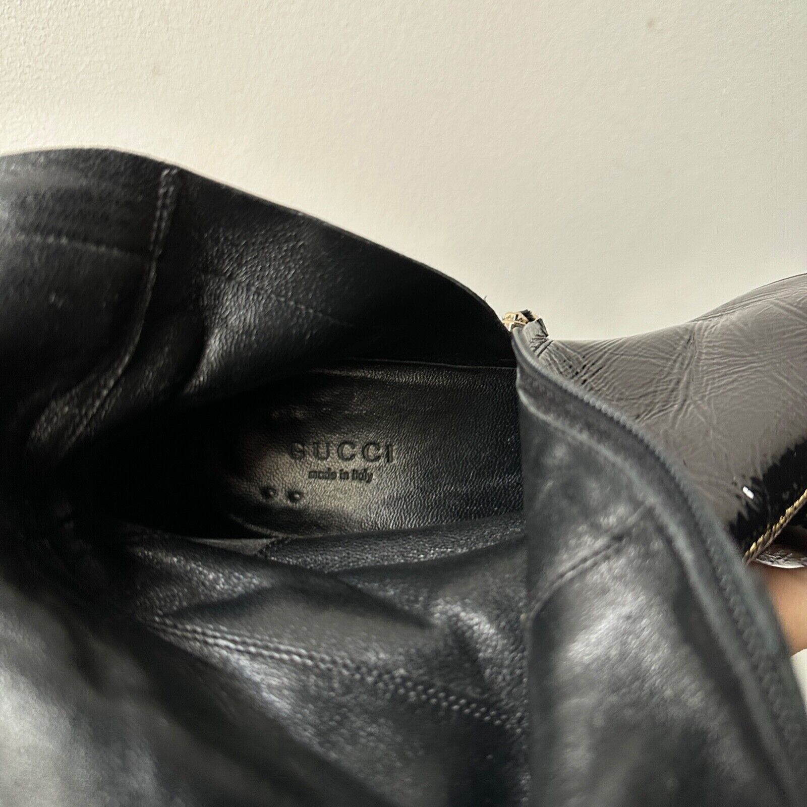 Gucci Gucci Vintage 00s Patent Leather Knee Boots 8282AC Size US 6.5 / IT 36.5 - 4 Thumbnail