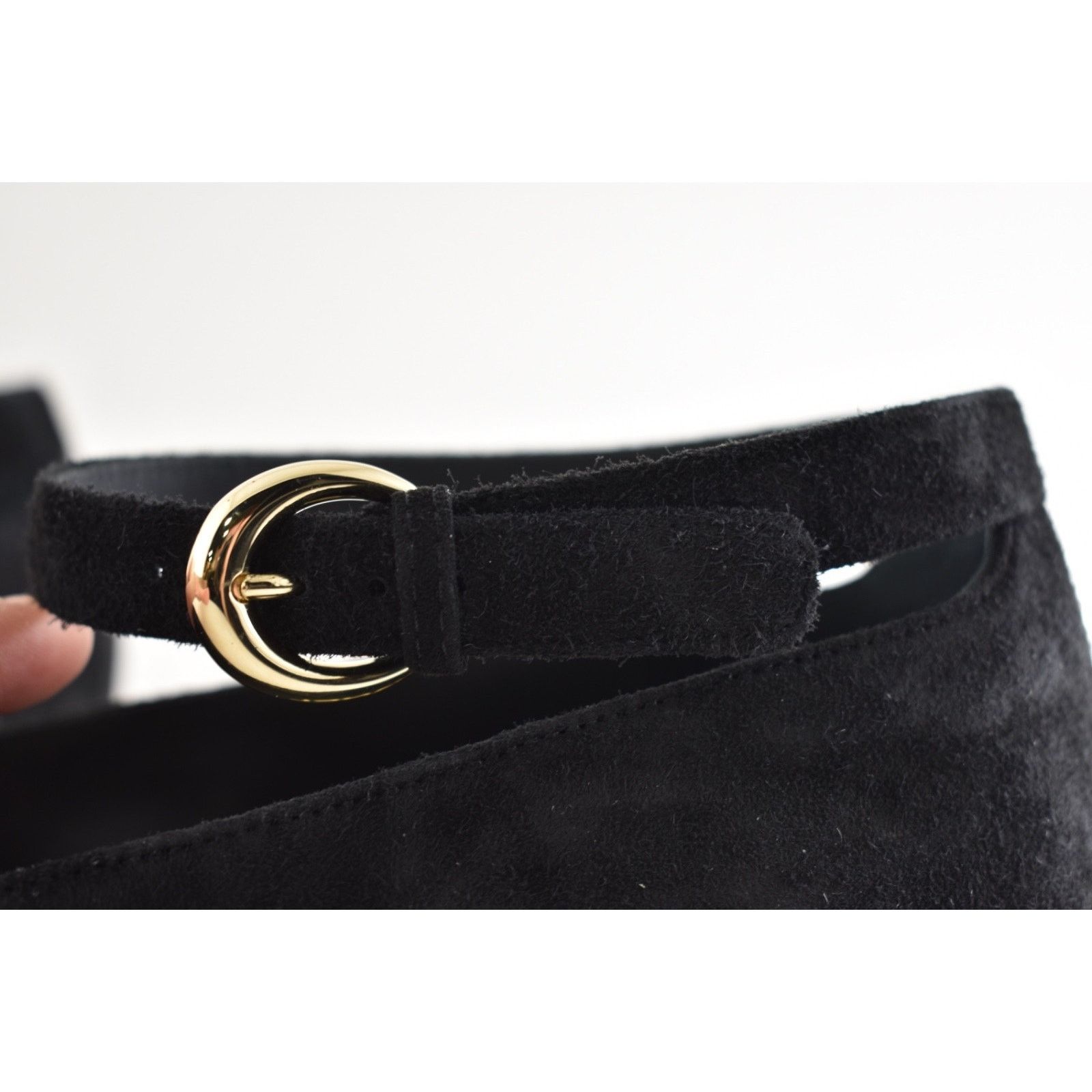 Chanel Chanel Black Suede Patent CC Mary Jane Flat 40 Size US 9 / IT 39 - 18 Thumbnail