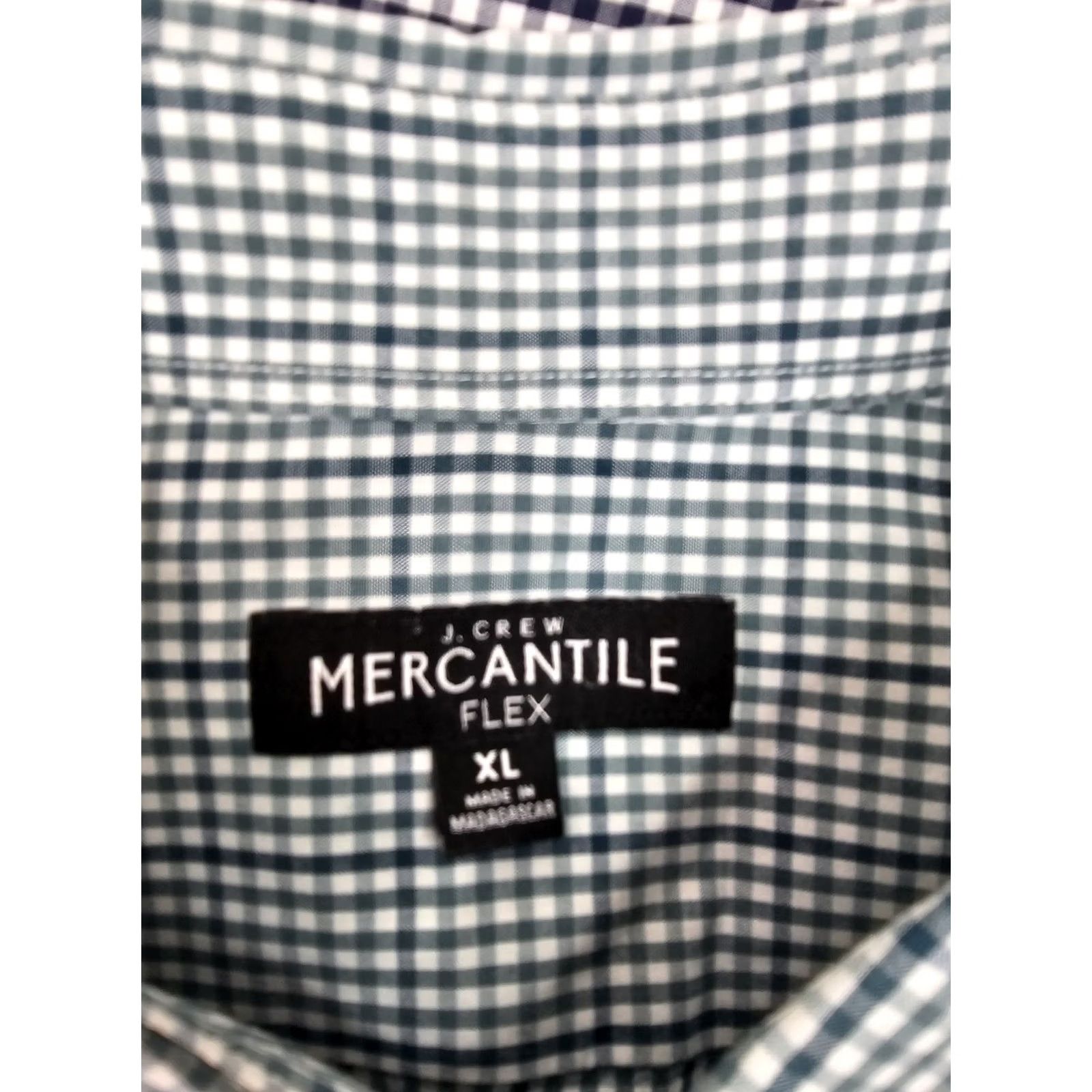 J.Crew J.CREW Mercantile Flex Gingham Check Shirts – Men’s XL – Green & Blue – Lot of 2 Shirt (Button-Up) Size US XL / EU 56 / 4 - 3 Thumbnail