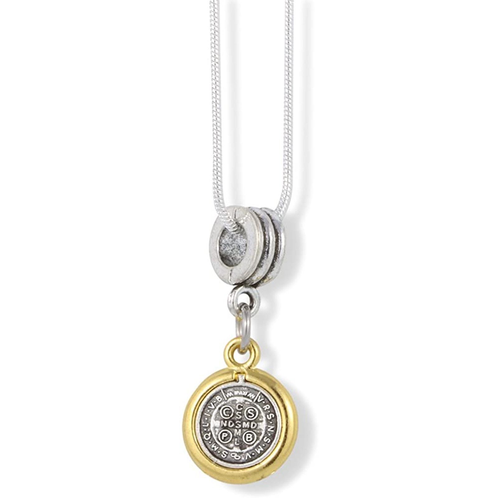 & Other Stories St Benedict Necklace | Medal San Benito Religious Jewelry Size ONE SIZE - 2 Thumbnail