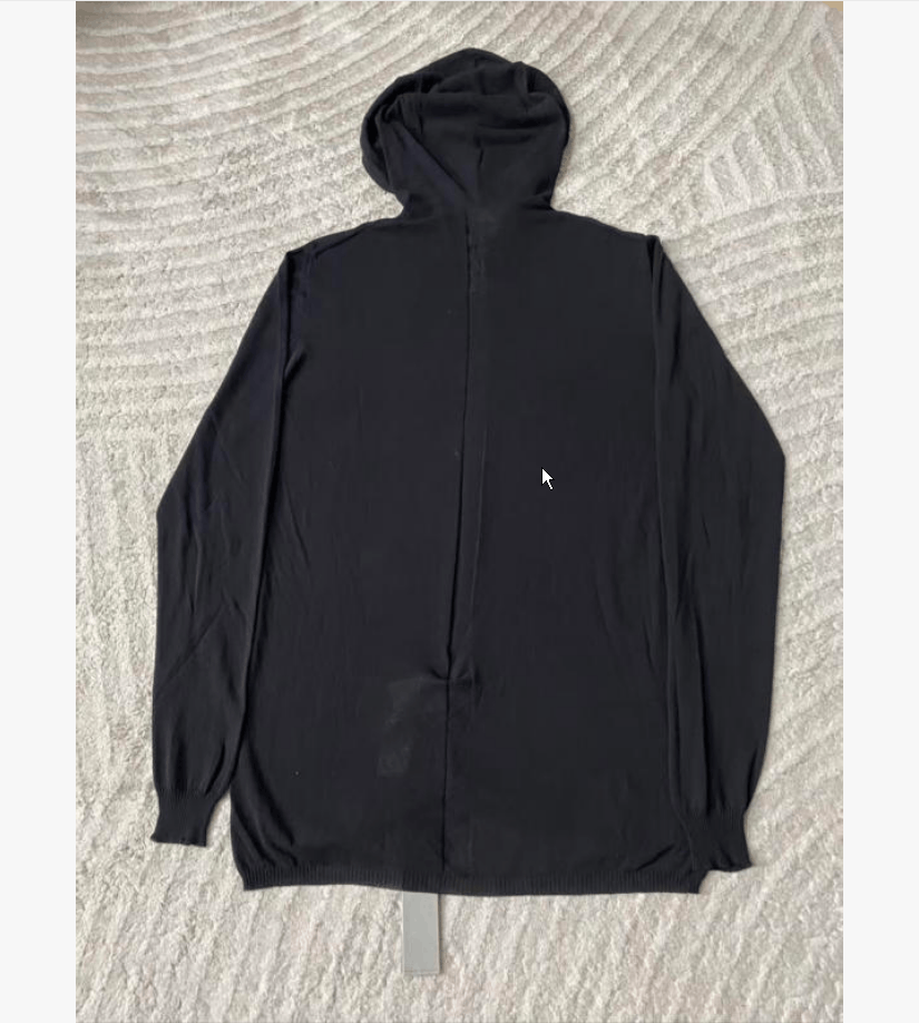 Rick Owens Rick Owens Black Hoodie Unisex L Size US L / EU 52-54 / 3 - 7 Thumbnail