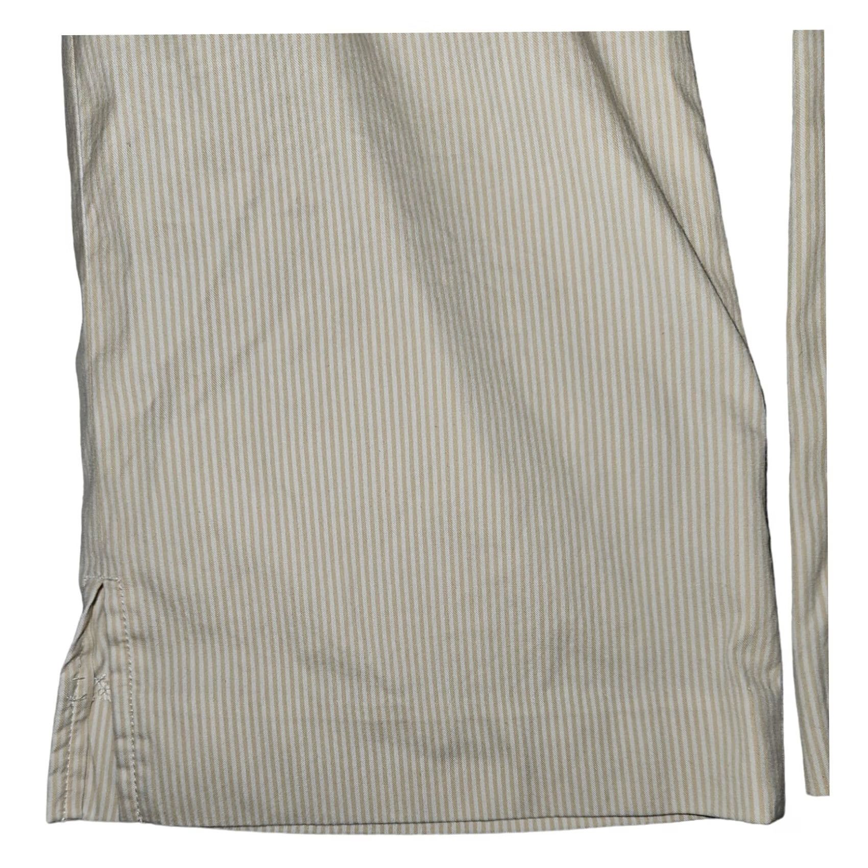 Banana Republic VINTAGE Banana Republic Martin-Fit Pants Women's 10 White Gold Stripes Slit Workwear Size 32" / US 10 / IT 46 - 5 Thumbnail