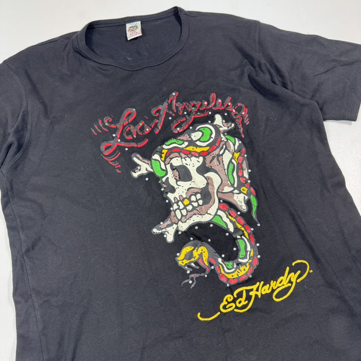 Christian Audigier × Ed Hardy × Vintage vintage 90s y2k t shirt ed hardy x christian audigier Size US XXL / EU 58 / 5 - 2 Thumbnail