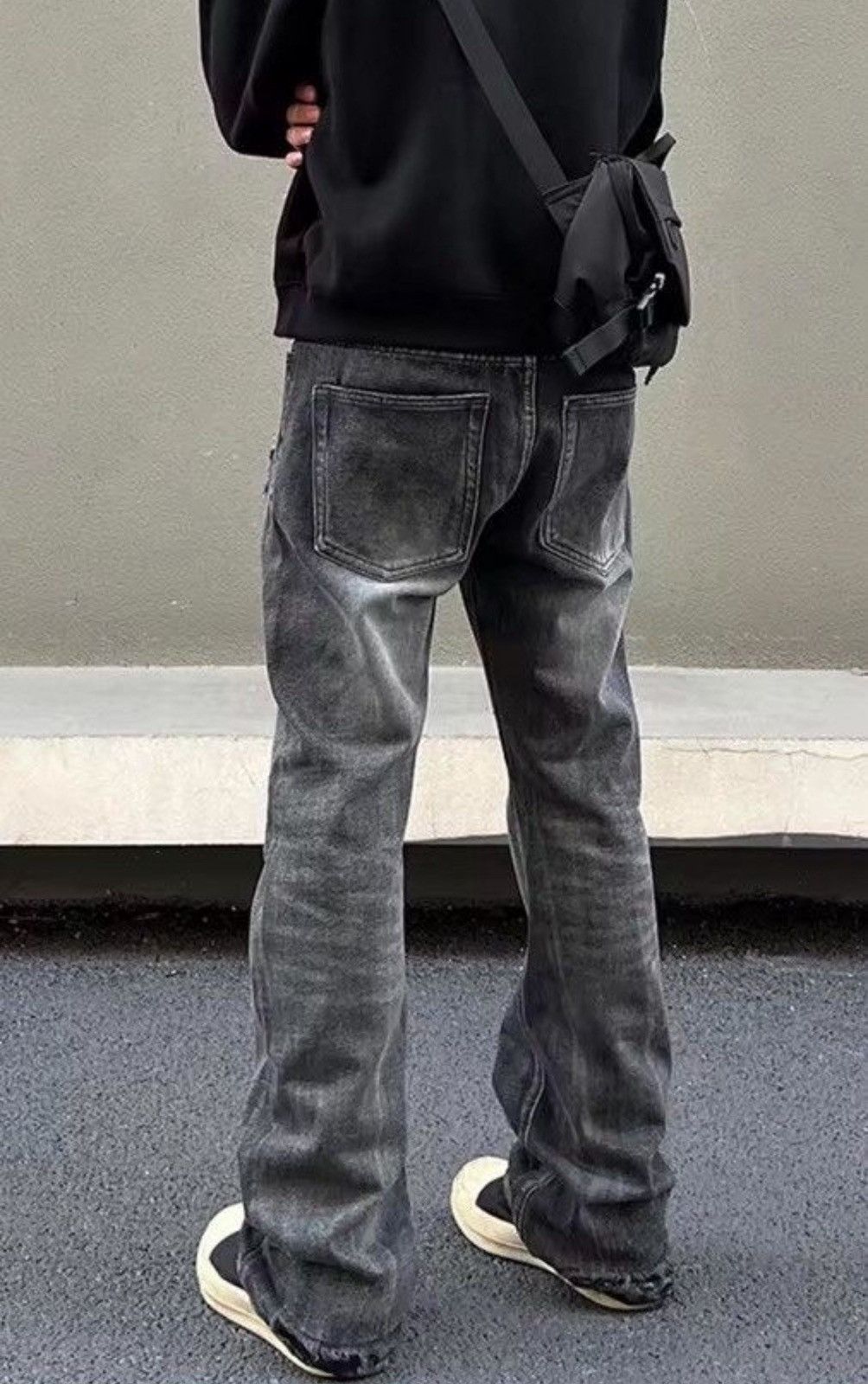 Japanese Brand × Jean Washed Stacked Jeans, Flared Jeans Size US 34 / EU 50 - 6 Thumbnail