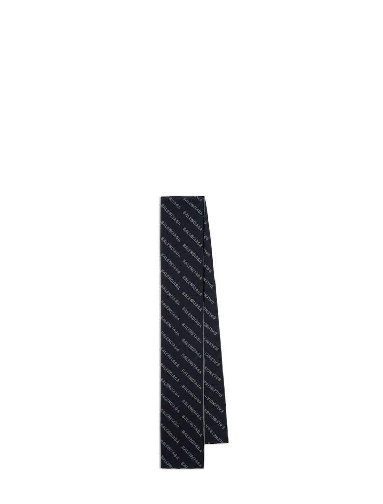 Balenciaga o1w1db10125 Size: OS / Allover Mirror Logo Scarf in Navy Size ONE SIZE - 1 Preview