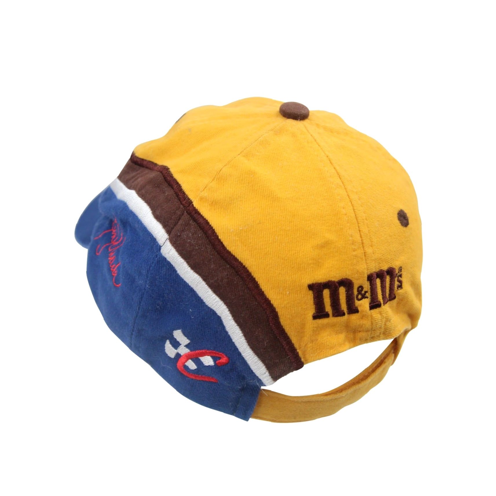 Chase Authentics VINTAGE Chase Authentics M&Ms Racing Team Split Hat Yellow Size ONE SIZE - 5 Thumbnail