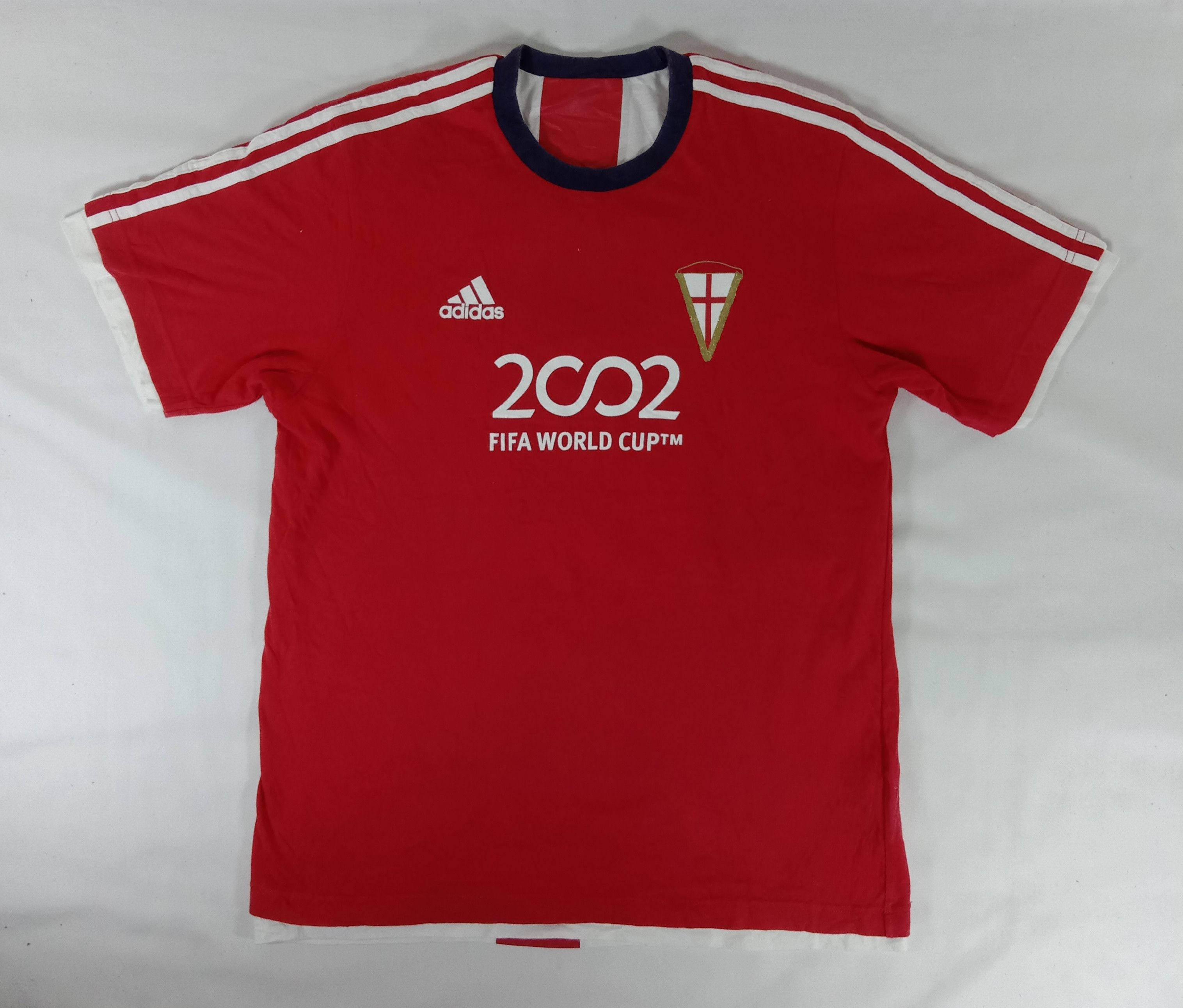 Adidas Vintage Adidas England 2002 Fifa World Cup Reversible Tee Size US L / EU 52-54 / 3 - 2 Thumbnail