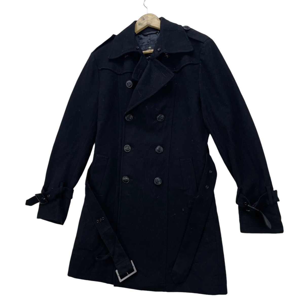 Japanese Brand × semanticdesign Japanese Brand Semantic Design Belted Double Breast Jacket Size M / US 6-8 / IT 42-44 - 1 Thumbnail