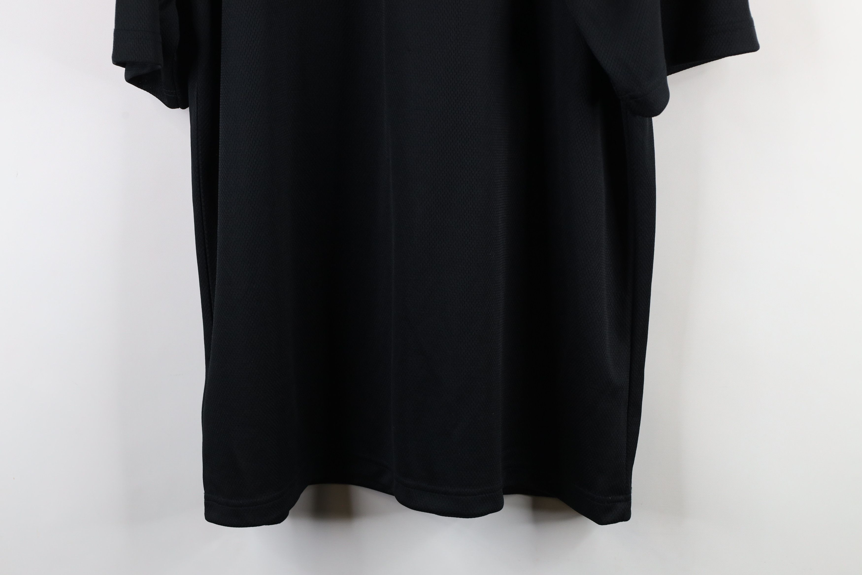 Nike × Vintage Vintage Nike Mini Swoosh Knit Short Sleeve T-Shirt Black Size US XL / EU 56 / 4 - 14 Thumbnail
