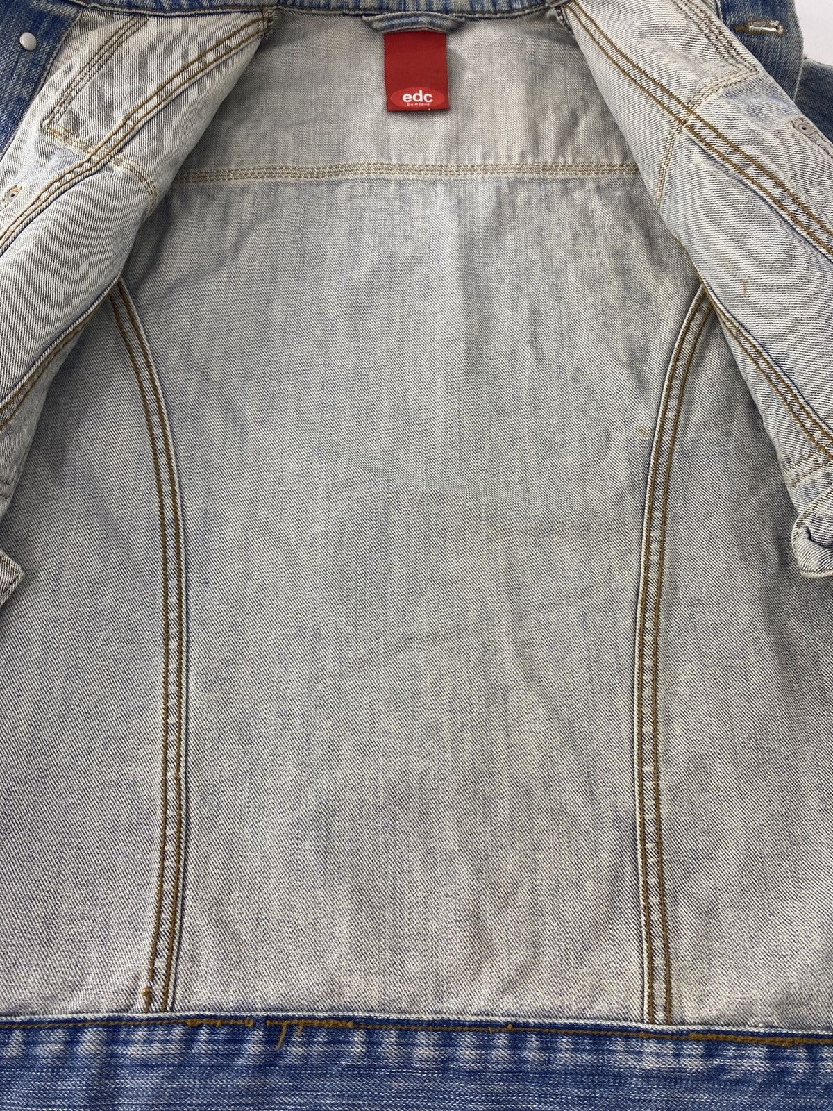 Esprit Edc by Esprit Indigo Denim Trucker Jeans Jacket Size US M / EU 48-50 / 2 - 6 Thumbnail