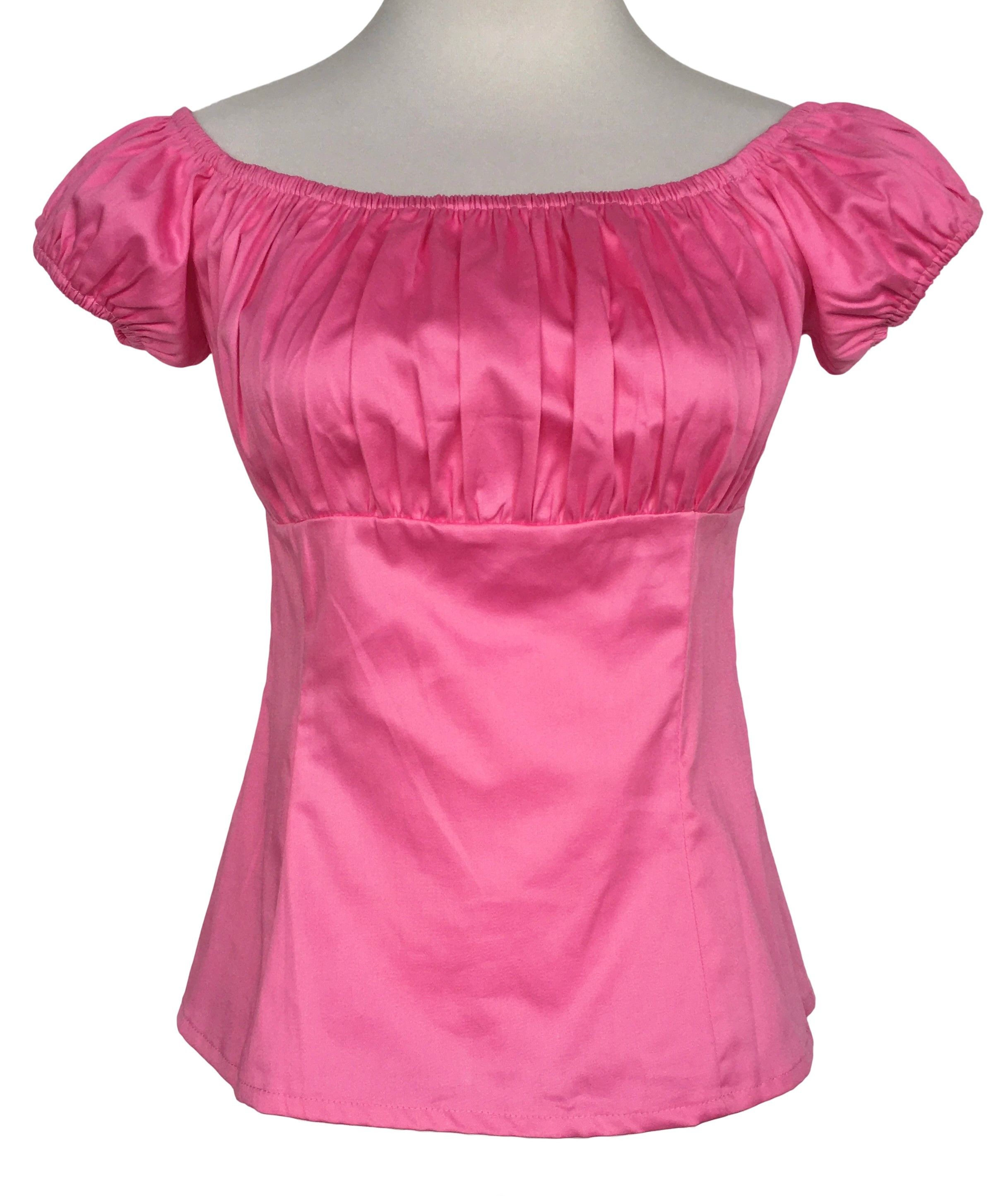 Other Women tops off shoulder slim fit pink blouse Size L / US 10 / IT 46 - 1 Thumbnail