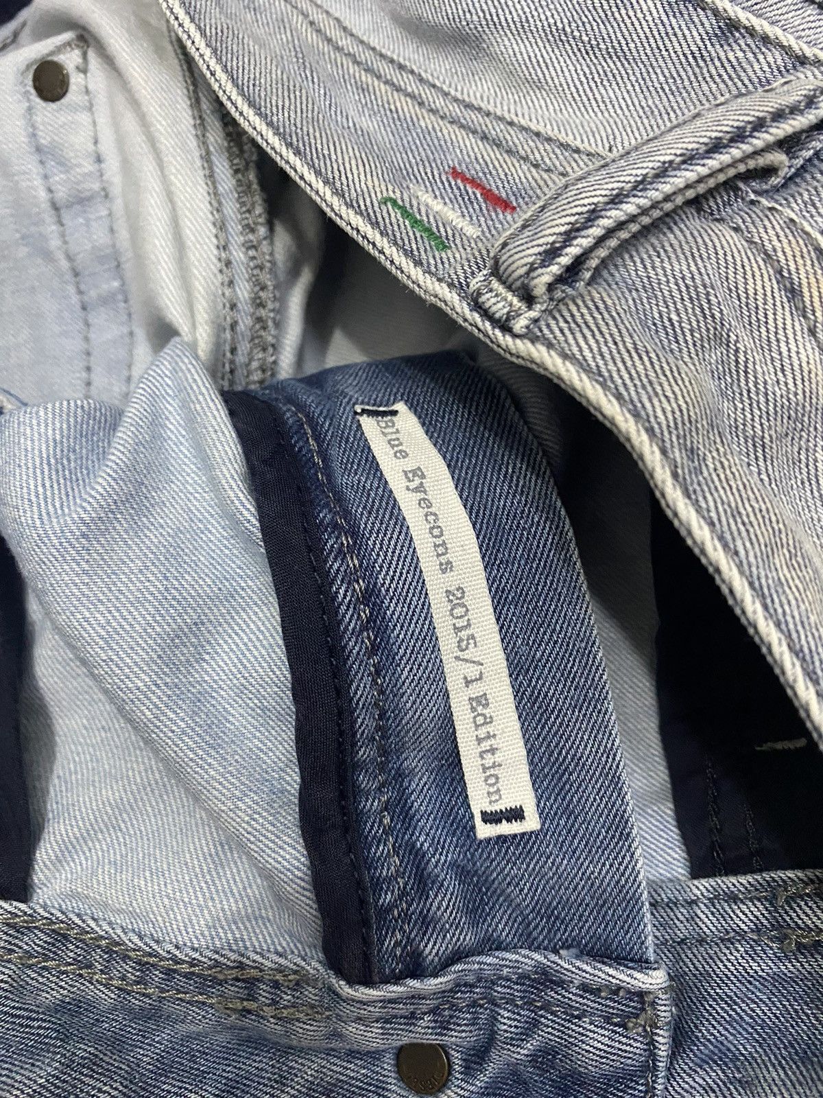 Diesel DIESEL BLUE EYECONS 2017/1 EDITION DISTRESSED DENIM JEANS Size US 31 - 10 Thumbnail