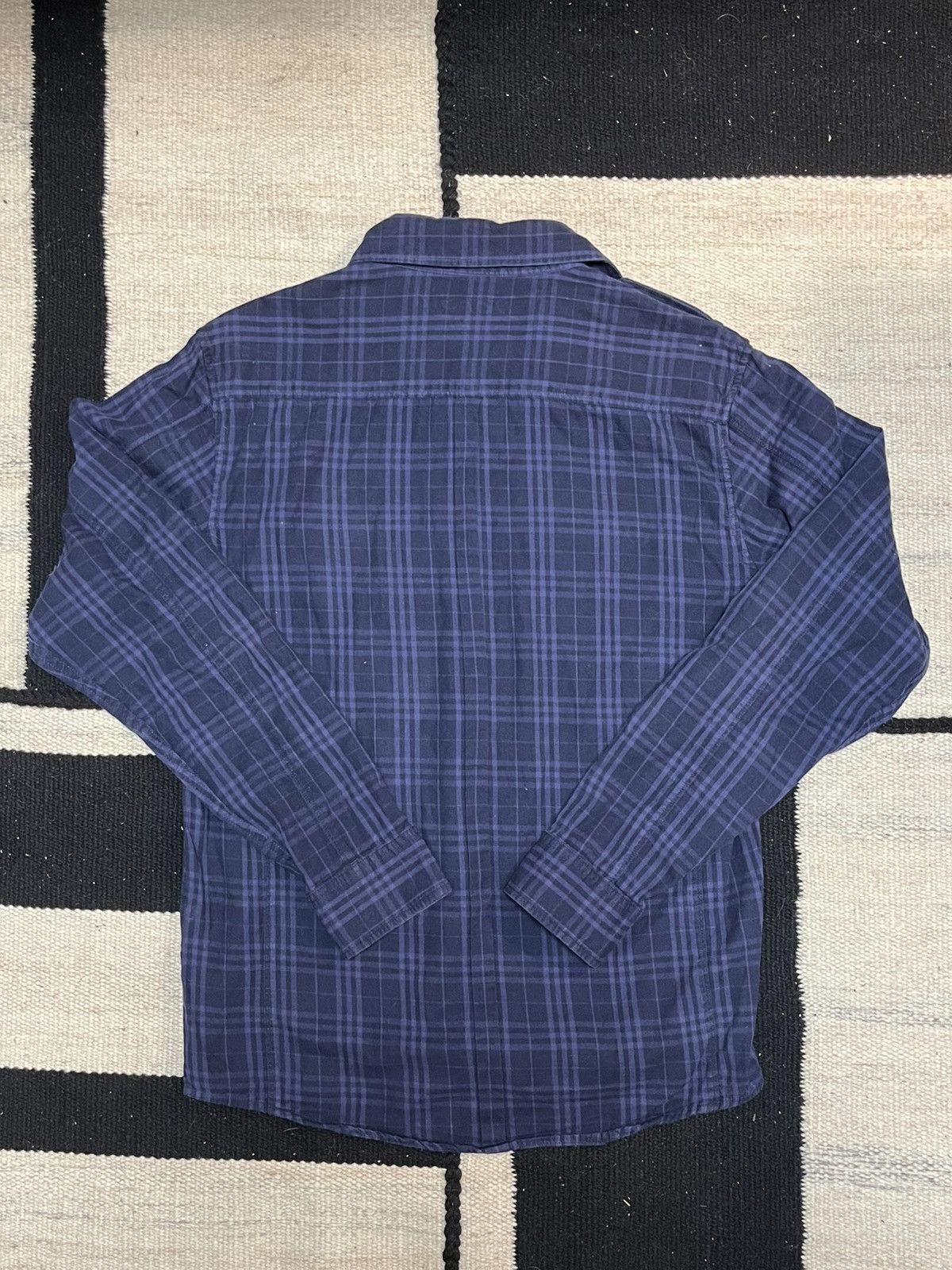 Vintage Vintage 90s Dorsia Purple Plaid Military Button-Up Size US M / EU 48-50 / 2 - 3 Thumbnail