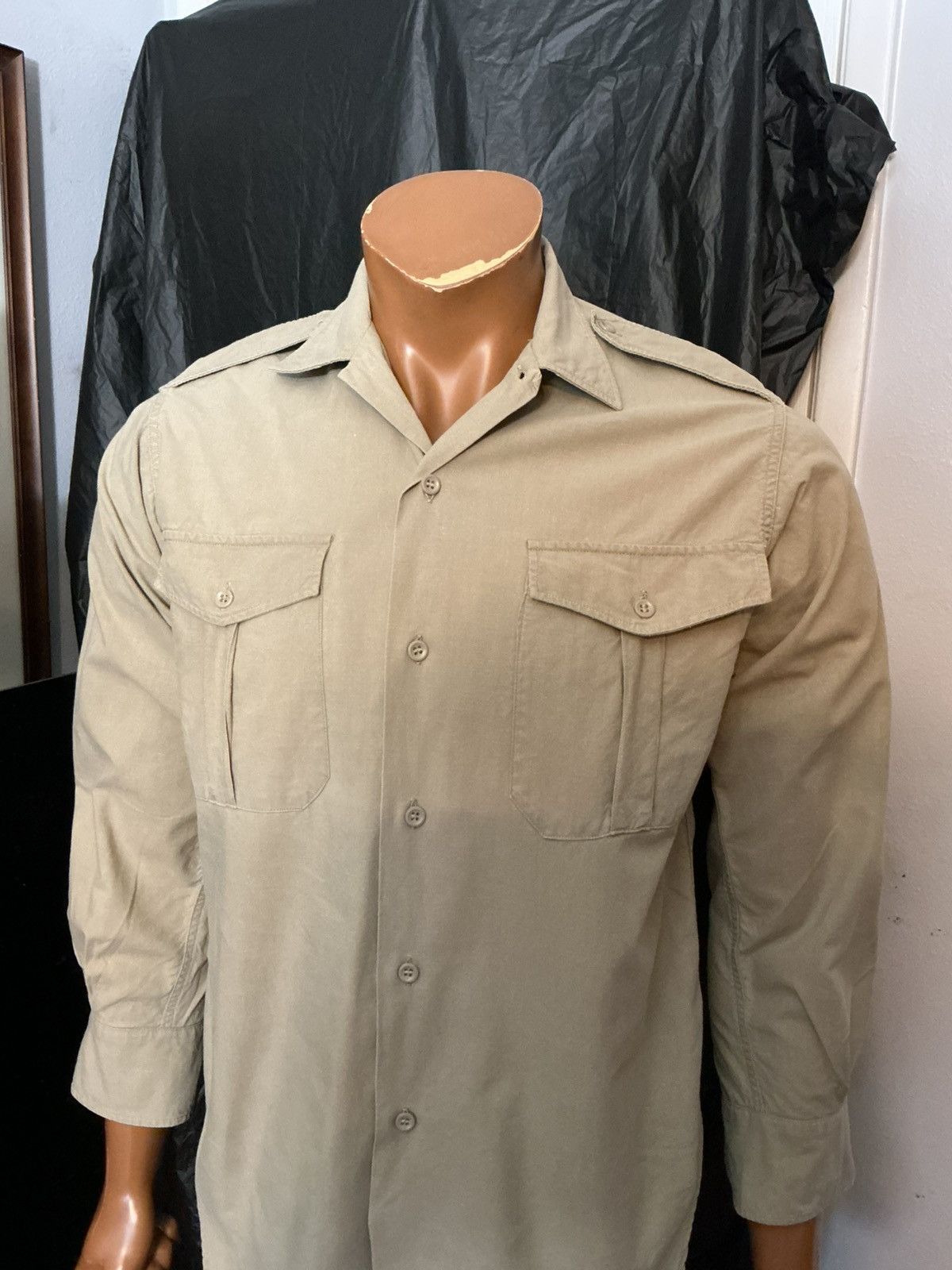 Vintage Vintage 1963 60s French Army Military ETS Officers Shirt Size US S / EU 44-46 / 1 - 10 Thumbnail