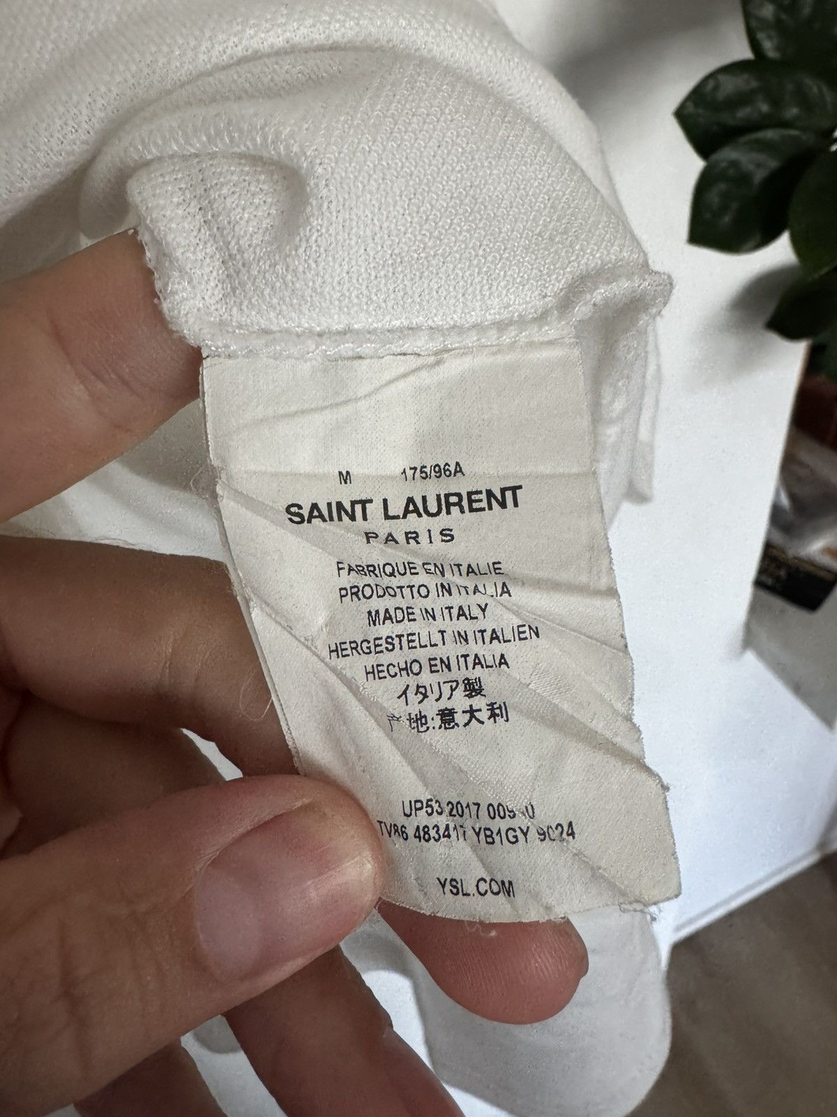 Saint Laurent Paris Logo Polo Size US M / EU 48-50 / 2 - 3 Thumbnail