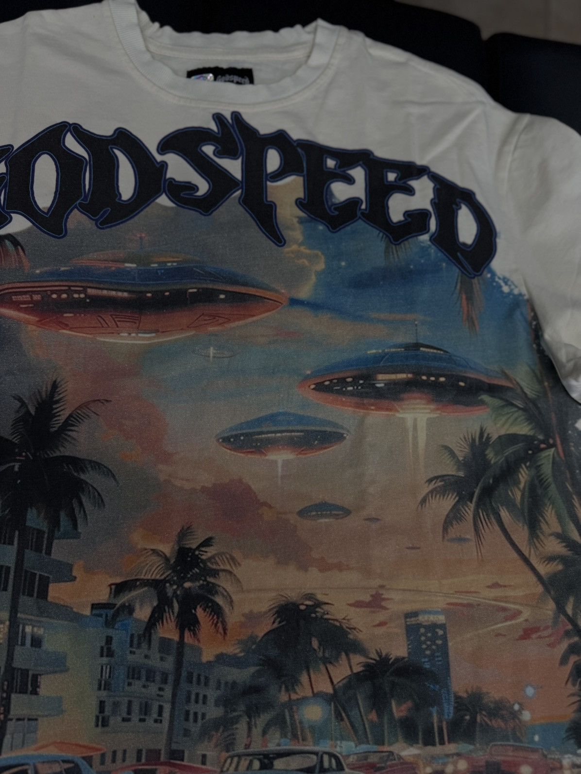 Godspeed Godspeed UFO Miami Tee Shirt Size XXL (NEW) Size US XXL / EU 58 / 5 - 5 Thumbnail