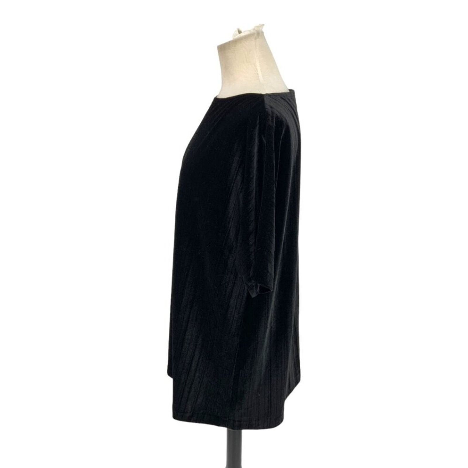 St. John St John Crushed Velvet Top Black Size Medium NWOT $695 MSRP Size M / US 6-8 / IT 42-44 - 5 Thumbnail