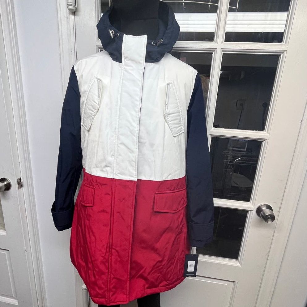 Tommy Hilfiger TOMMY HILFIGER Red & Blue Coat Size L NEW Size L / US 10 / IT 46 - 3 Thumbnail
