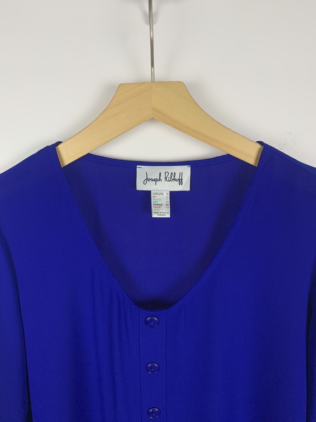 Joseph Ribkoff Joseph Ribkoff Buttons Blouse Shirt Women’s Size 10 Blue Size L / US 10 / IT 46 - 6 Thumbnail