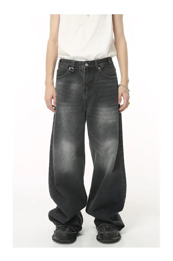 Japanese Brand Minami x Maya American washed vintage wide-leg loose jeans Size US 32 / EU 48 - 1 Thumbnail