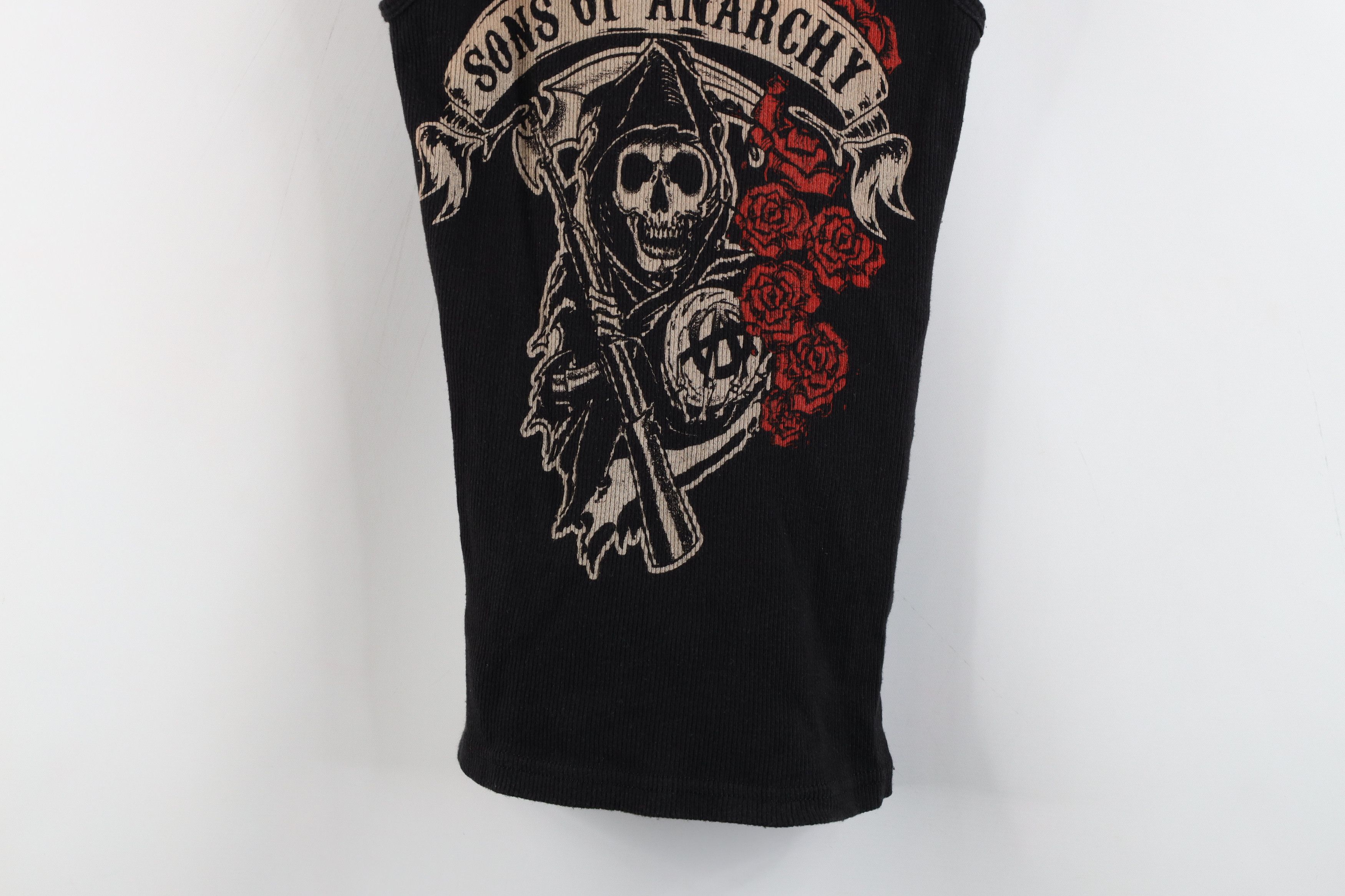 Vintage Vintage Y2K Sons of Anarchy Rose Ribbed Tank Top T-Shirt Size M / US 6-8 / IT 42-44 - 3 Thumbnail