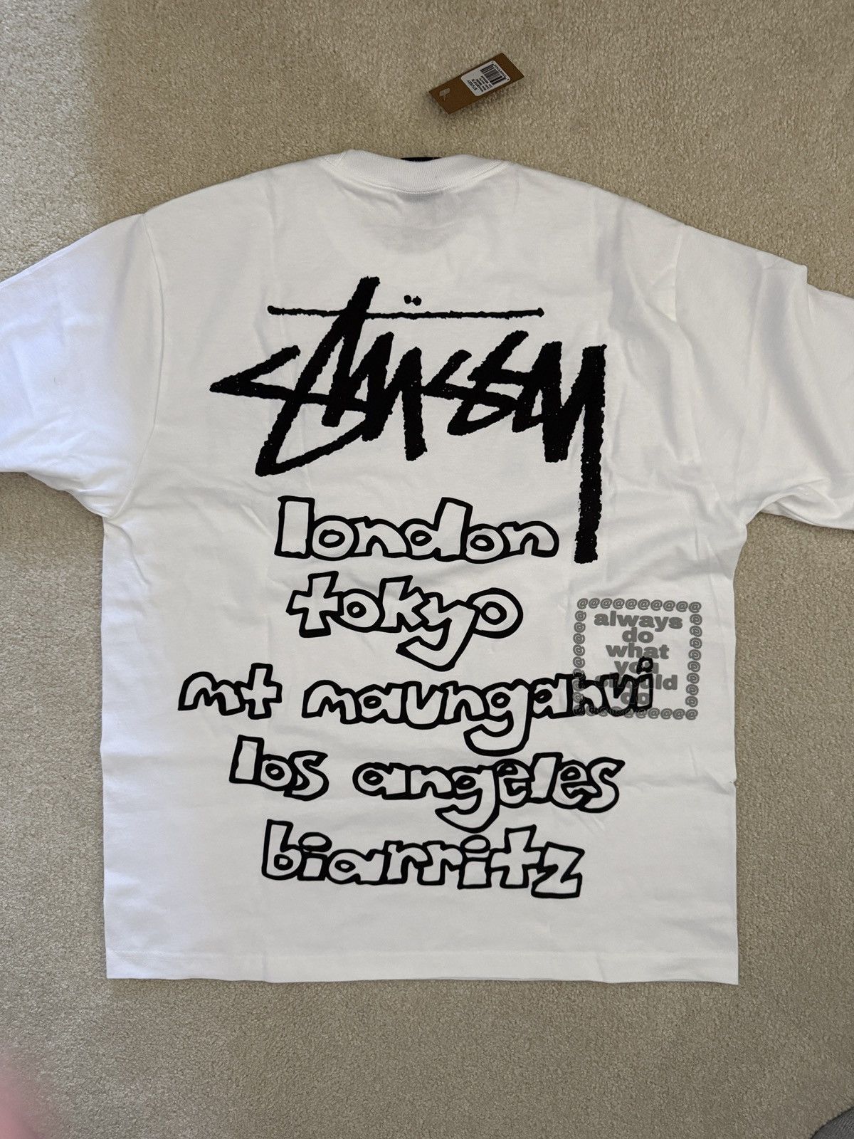 Stussy × Vintage Stussy World Tour Shirt Rare | Grailed