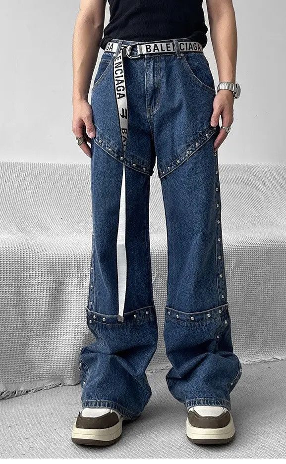 Japanese Brand Retro punk denim pants Size US 31 - 1 Thumbnail