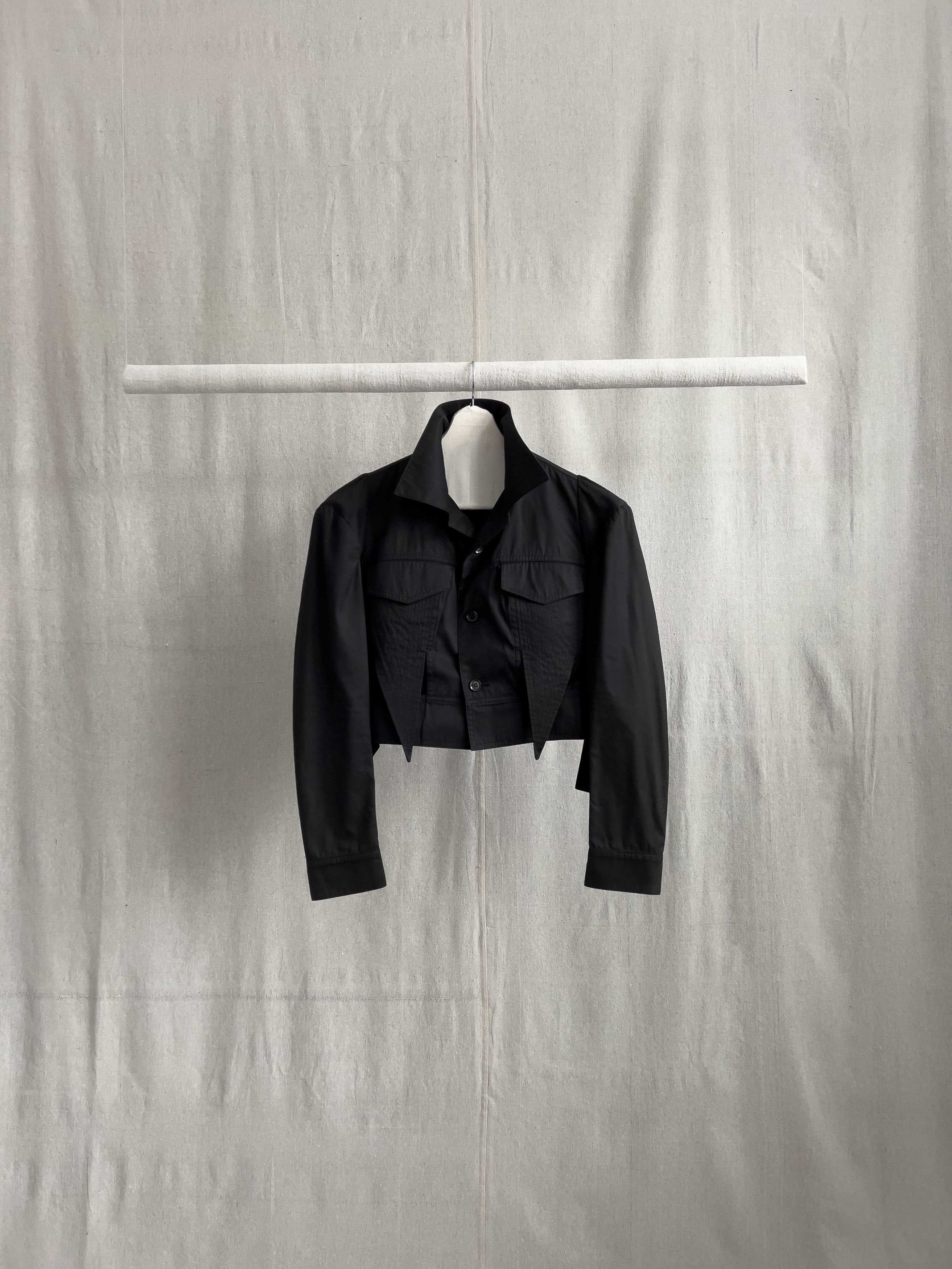 Yohji Yamamoto SS08 Runway Cropped Cut-Out Trucker Jacket Size S / US 4 / IT 40 - 5 Thumbnail