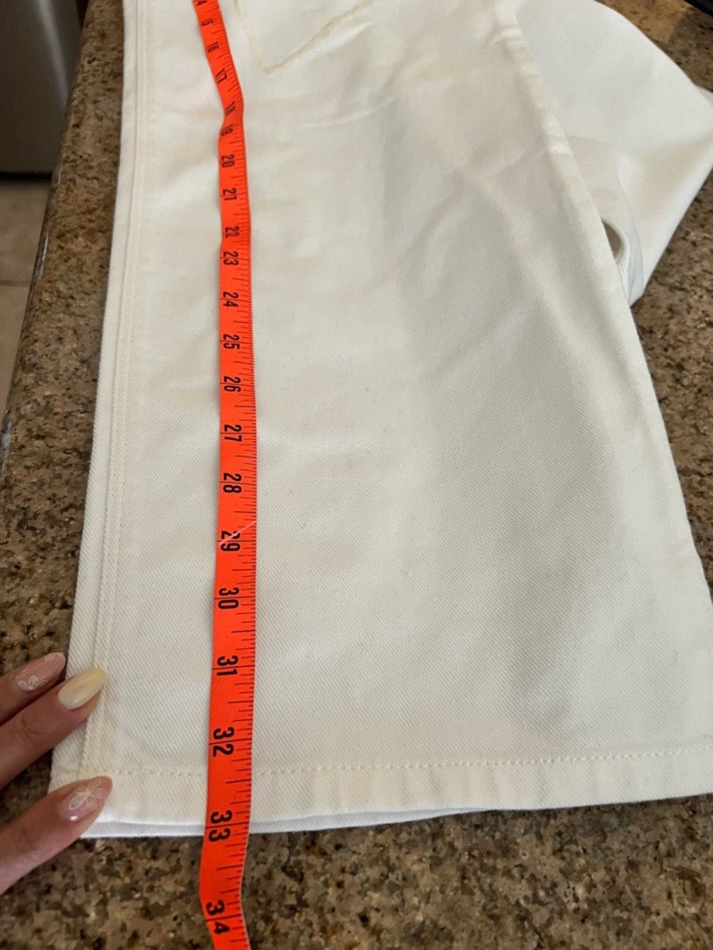 Zadig & Voltaire Zadig & Voltaire Elio Denim Eco Brod Judo White Heart Strai Size 25" / US 0 / IT 36 - 6 Thumbnail