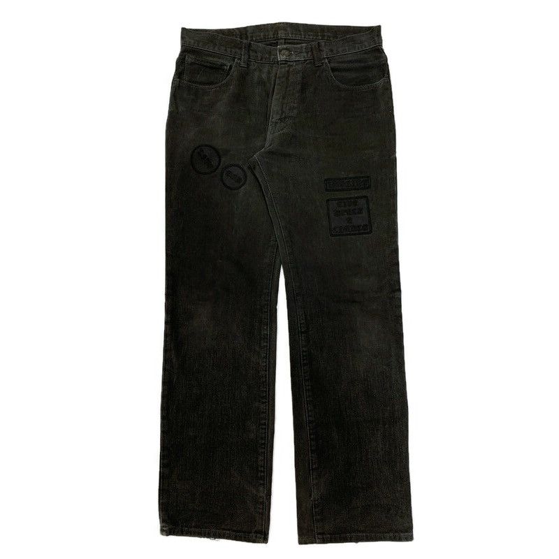 image of Number N Ine Number (N)Ine 2004Aw “Give Peace A Chance” Denim in Black, Men's (Size 32)