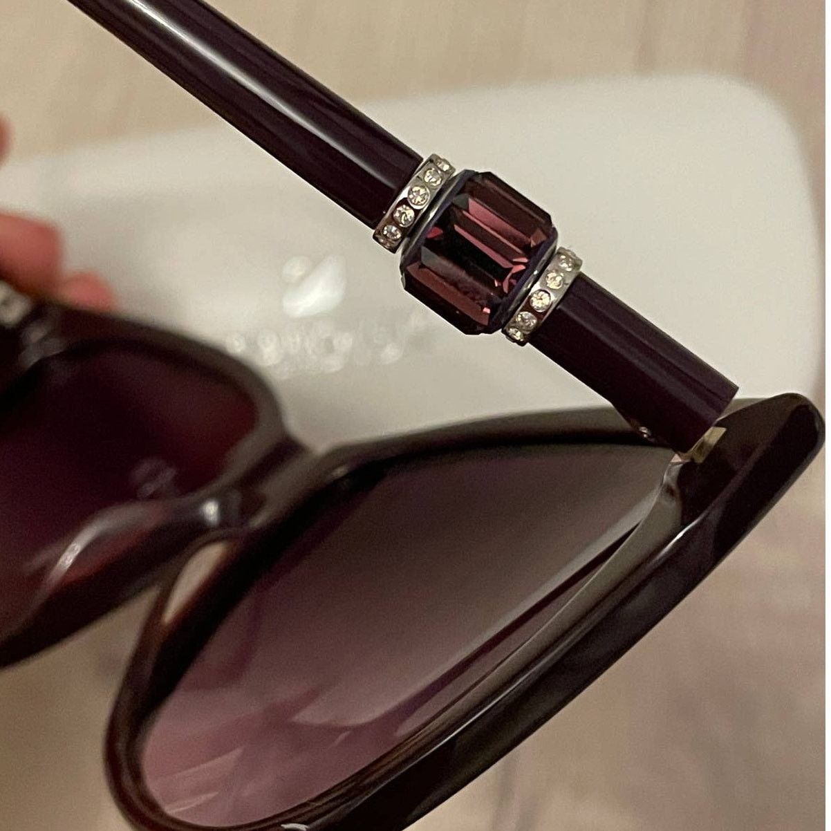 Swarovski Swarovski 58mm Shinny Violet Gradient Sunglasses Size ONE SIZE - 4 Thumbnail