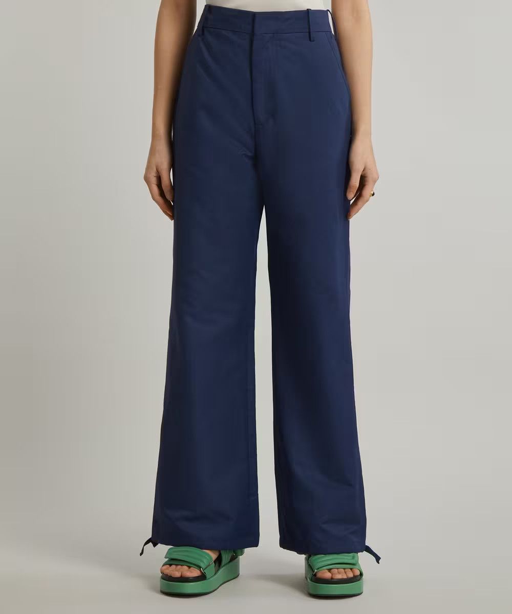 Marni o1y1125 Casual Pant in Midnight Blue Size 26" / US 2 / IT 38 - 2 Thumbnail