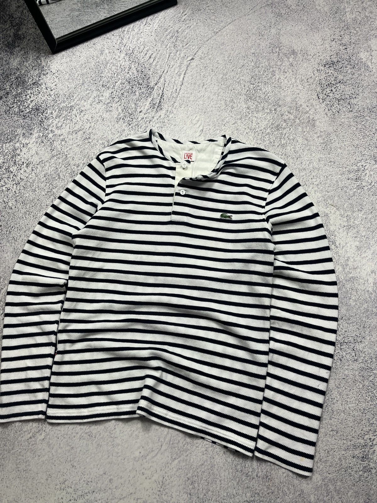 Lacoste × Other Lacoste Live Long Sleeve Striped Polo T-Shirt Size US S / EU 44-46 / 1 - 3 Thumbnail