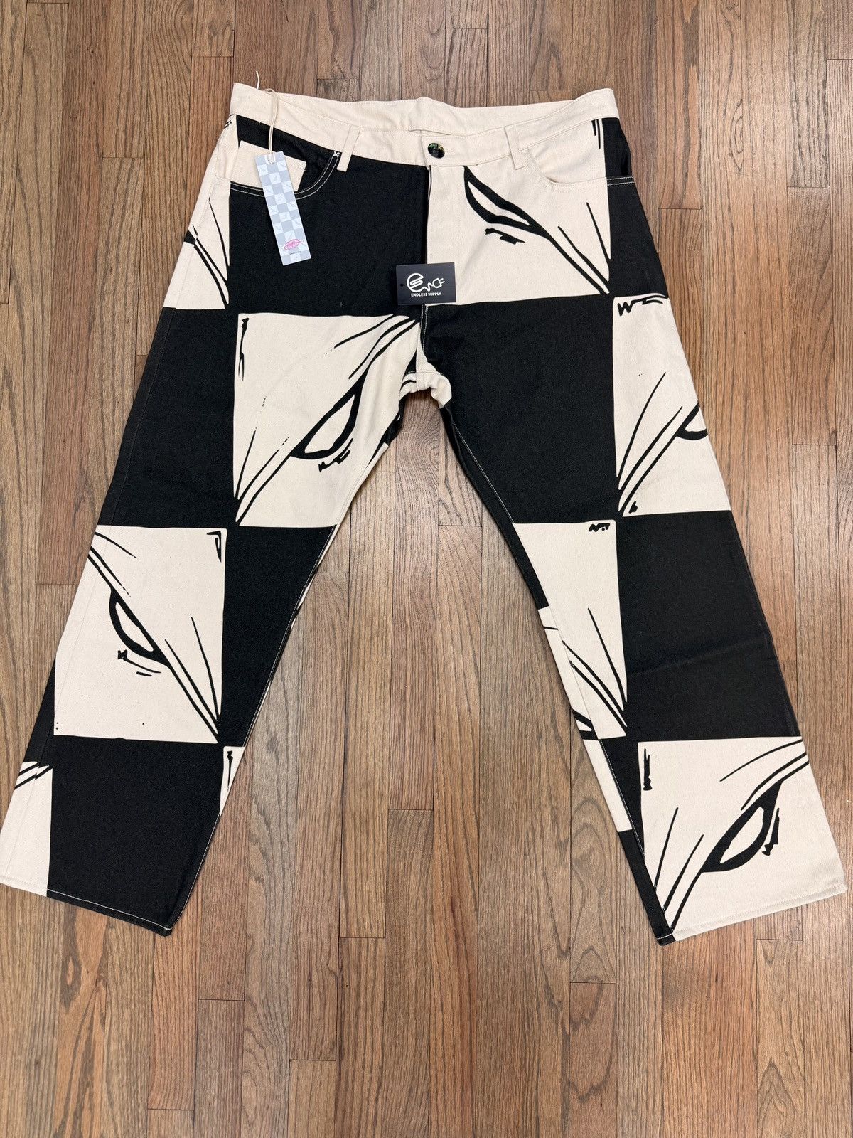 Matty Boy Matty Boy 99 Eyes Cream / Black Denim Size 38 Size US 38 / EU 54 - 1 Thumbnail