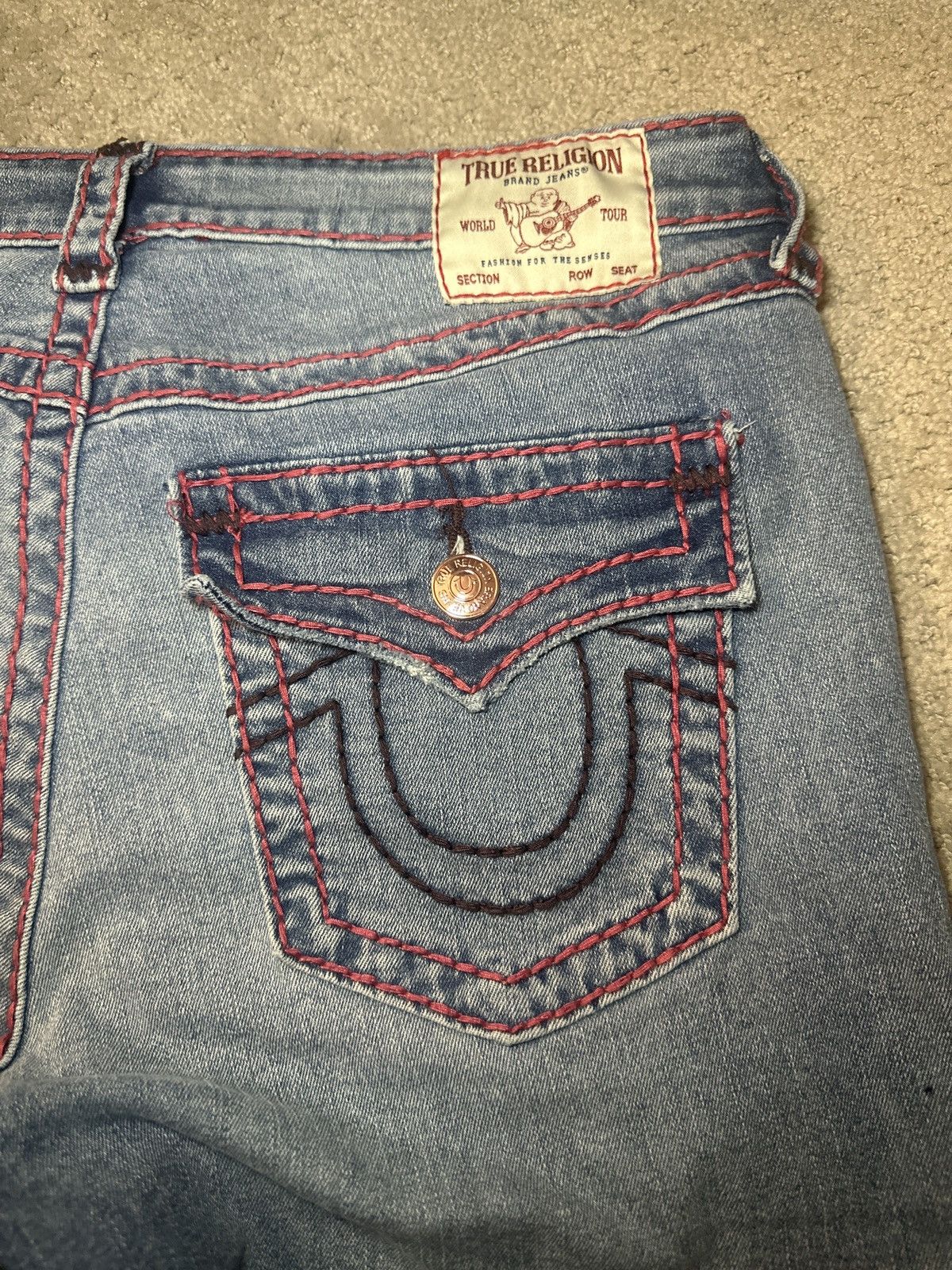 Other Women’s Mid Rise Super Skinny True Religion Jeans Size 31" - 3 Thumbnail