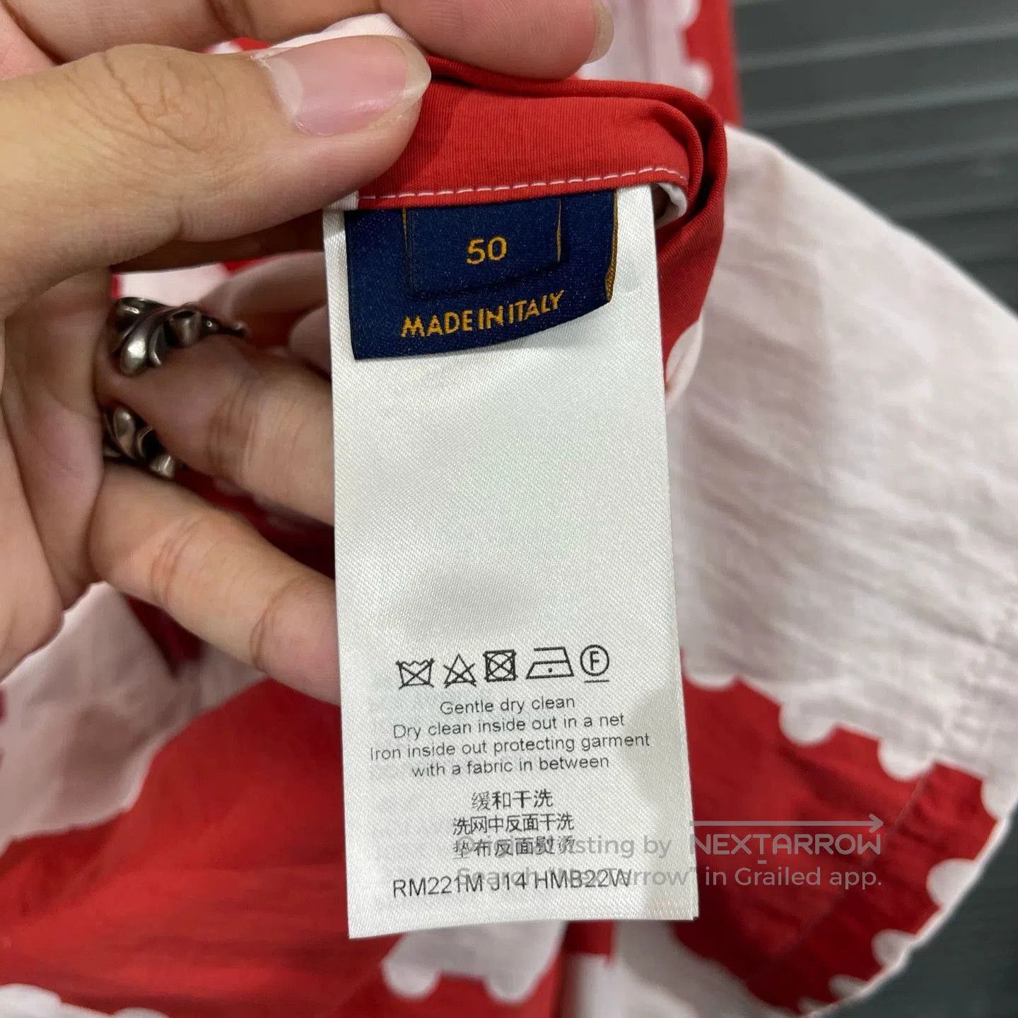 Louis Vuitton Red and White Checkered Hooded Long Sleeve Top. Size US M / EU 48-50 / 2 - 6 Thumbnail